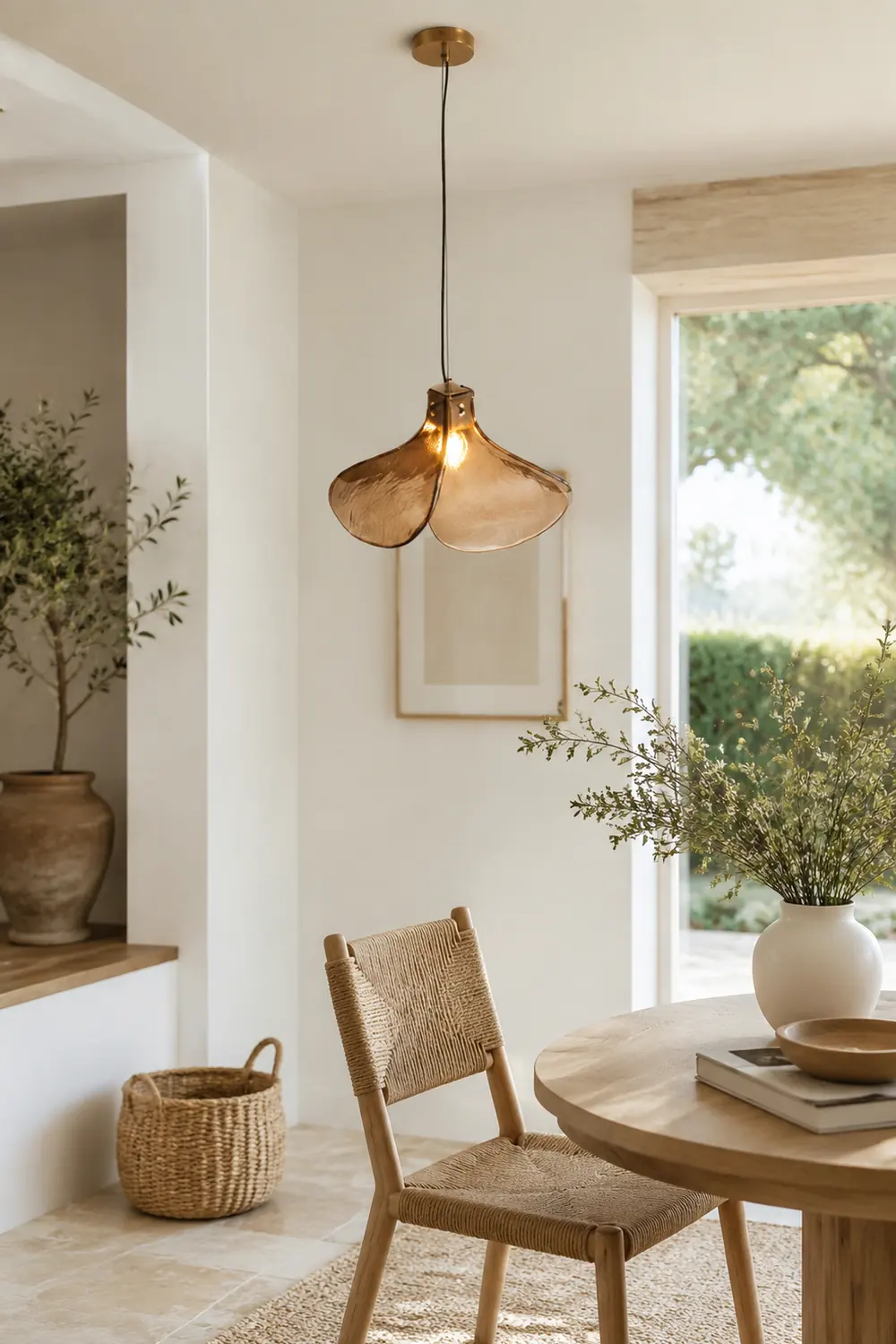 Carins Glas Pendelleuchte, 3 Farbtemperatur umschaltbar, ∅25/40CM - Lumpaz