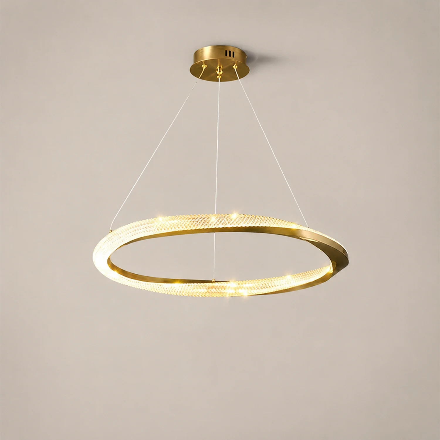 Arisha Pendelleuchte Fernsteuerung Dimmbar 1/2 Ring, ∅60/80cm - Lumpaz