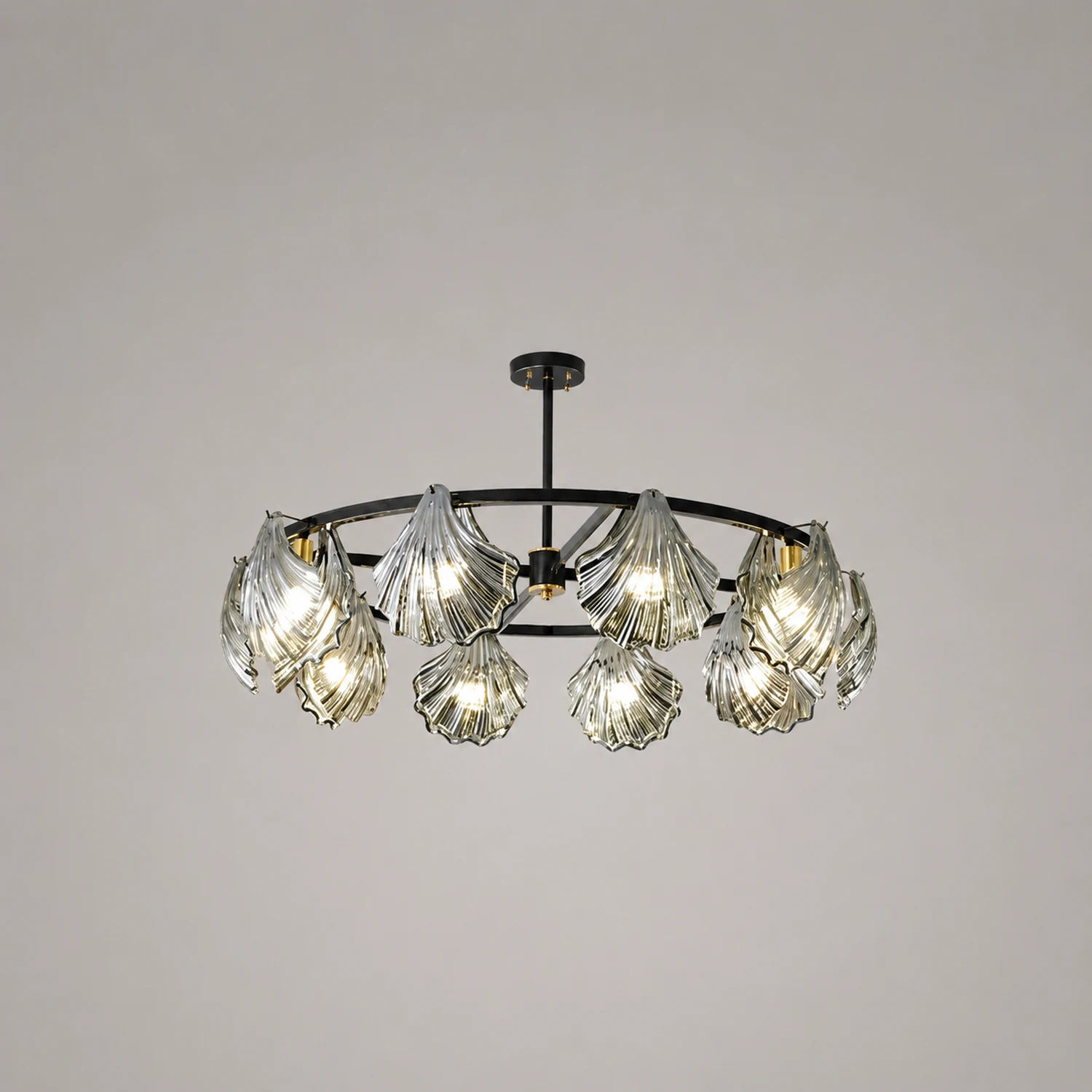 Kirsten Pendelleuchte Dimmbar, Reiner Kupfer& Glas, 2 Farben, ∅60/80/100cm - Lumpaz