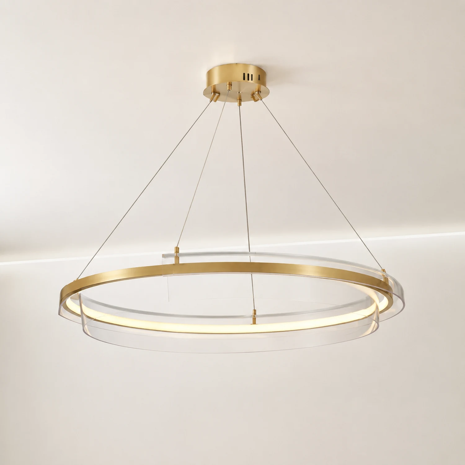 Arisha Pendelleuchte Farbe Temperatur Schaltbar 1/2 Ring, ∅50/75cm - Lumpaz