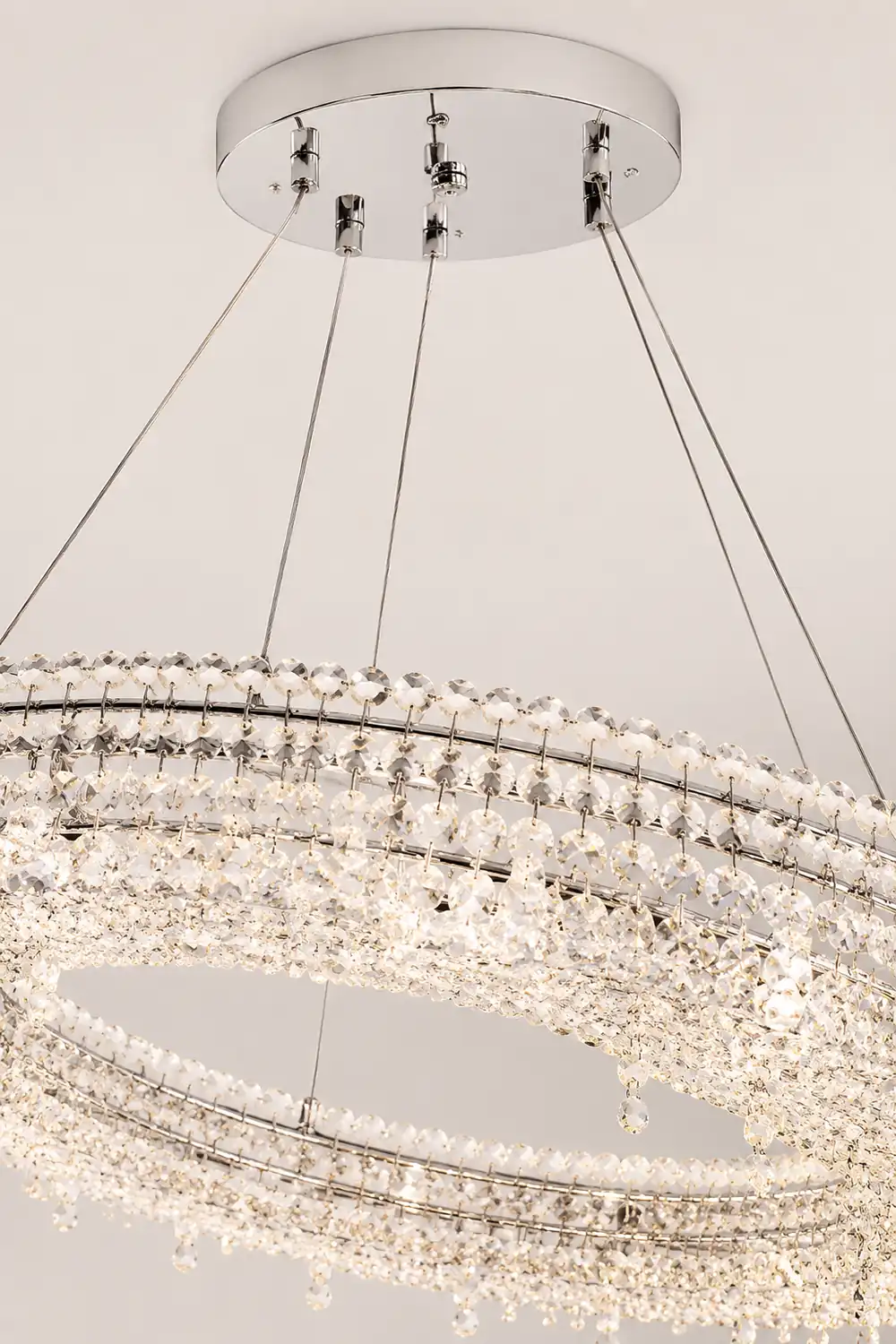 Kristy Kristall Pendelleuchte Fernbedienung Dimmbar, ∅60/80cm - Lumpaz