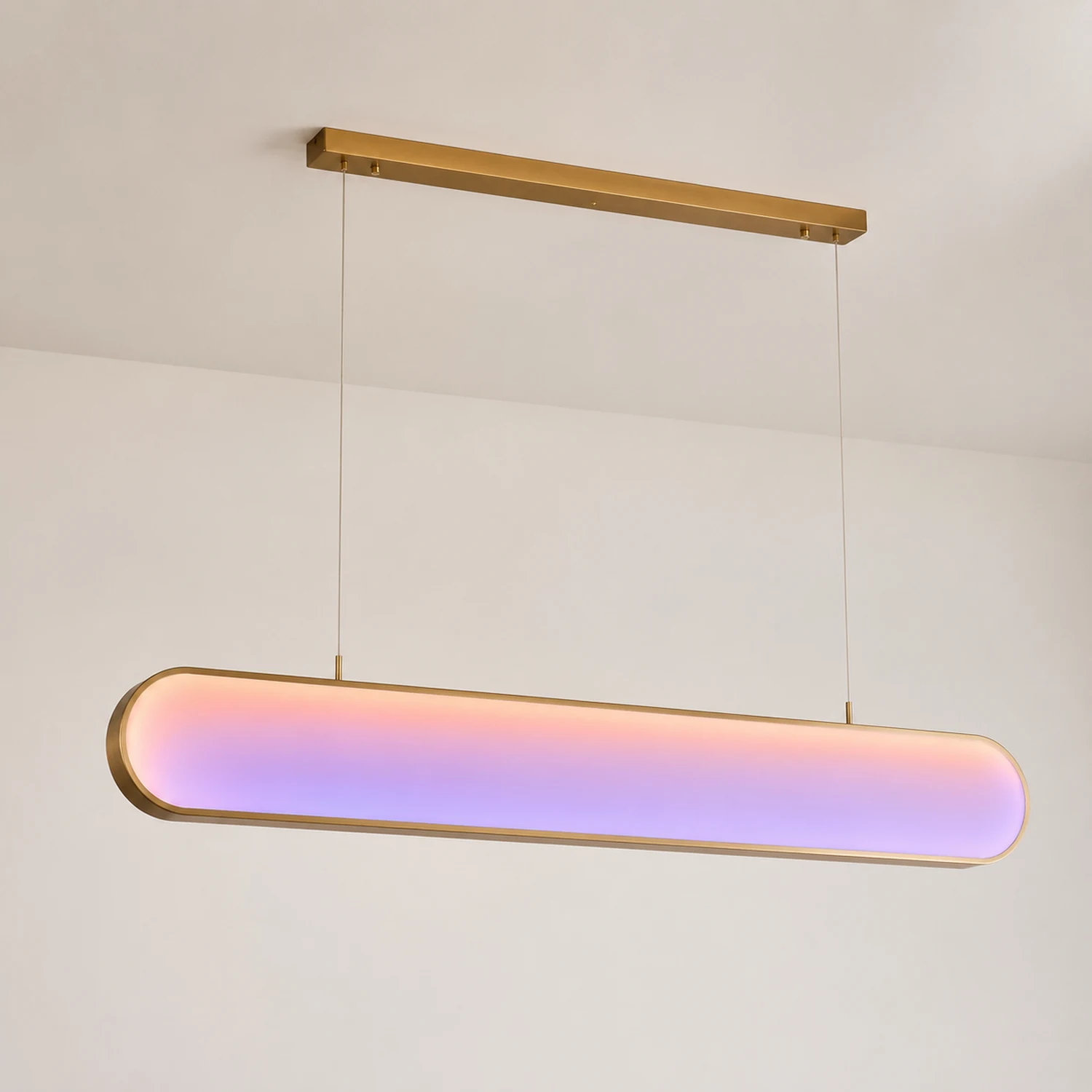 Morandi Siebenfarbiger Balken Pendelleuchte, ∅100/120cm - Lumpaz