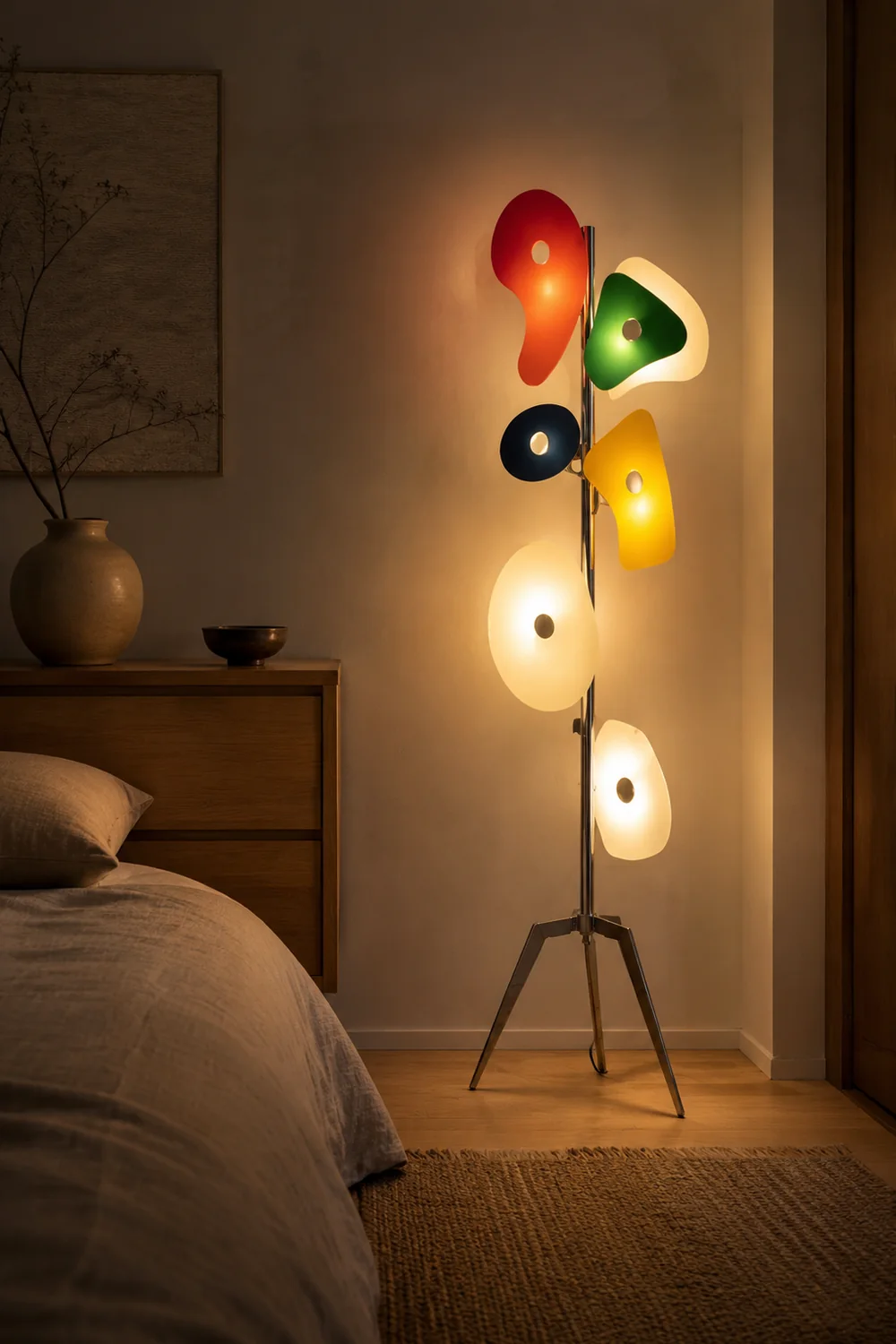 Morandi Bunte Stehlampe, ABS & Metall - Lumpaz