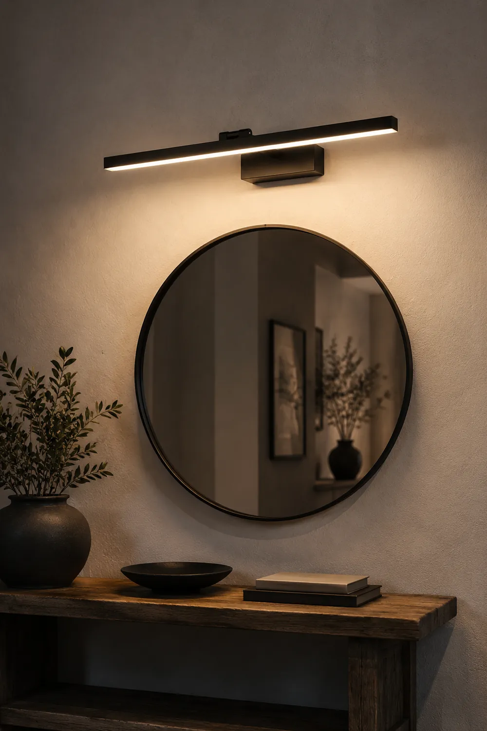 Edge Spiegelfront Waschtisch-Wandleuchte, L 40/50/60CM - Lumpaz