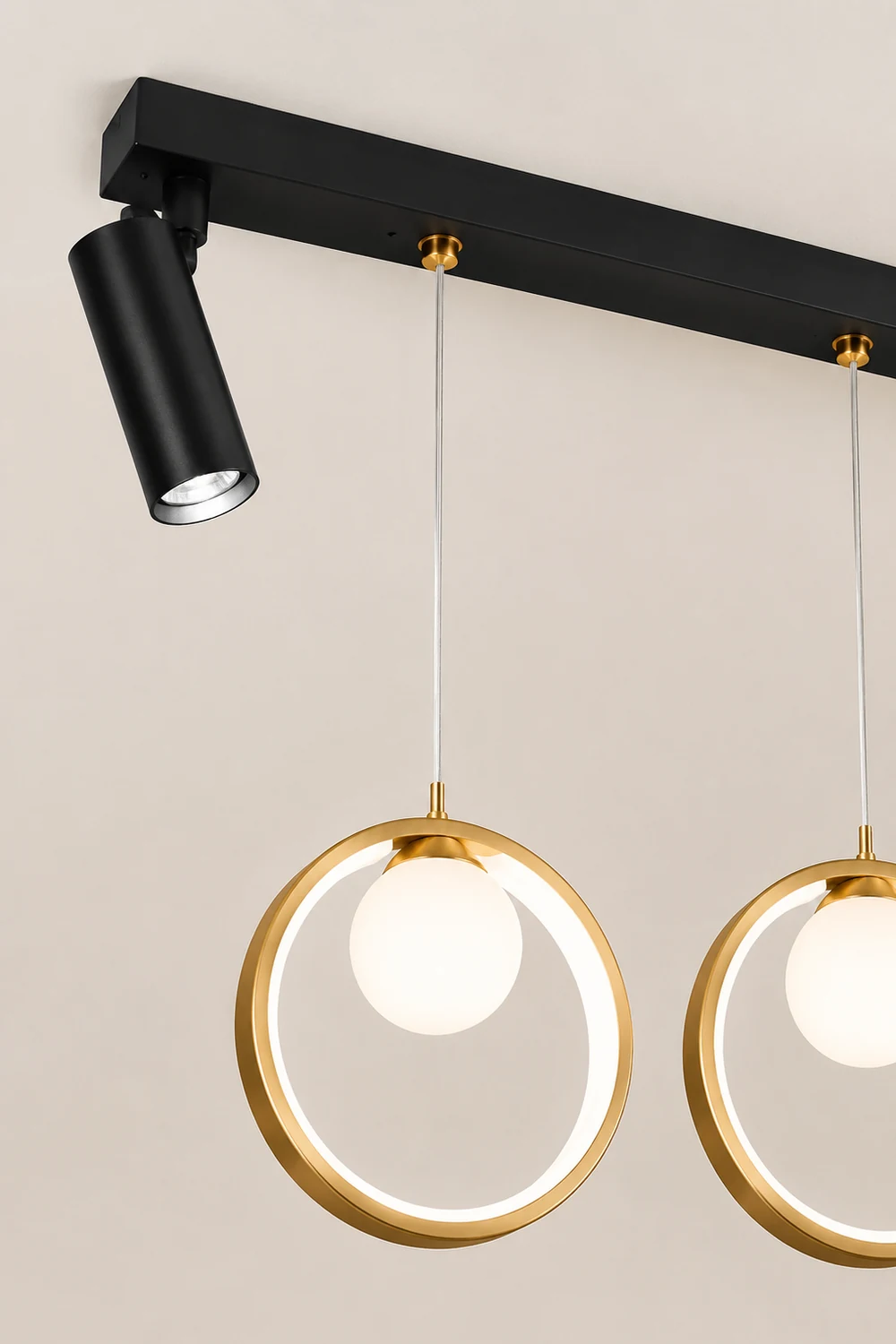 Moderne Nordische Ring Kronleuchter Pendelleuchte für Esszimmer & Restaurant - Lumpaz