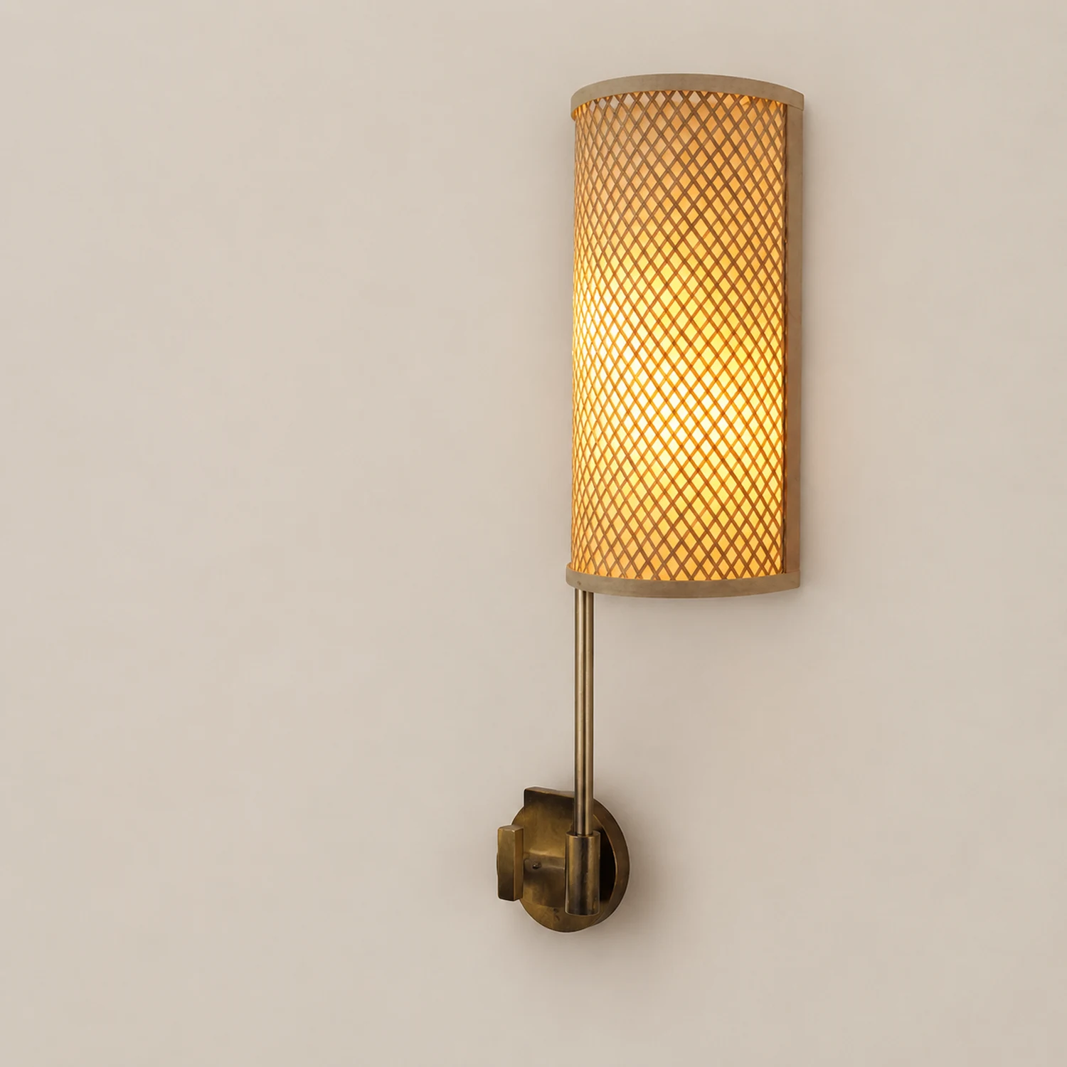 Muto Bamboo Weben Wandleuchte, 2 Stile - Lumpaz