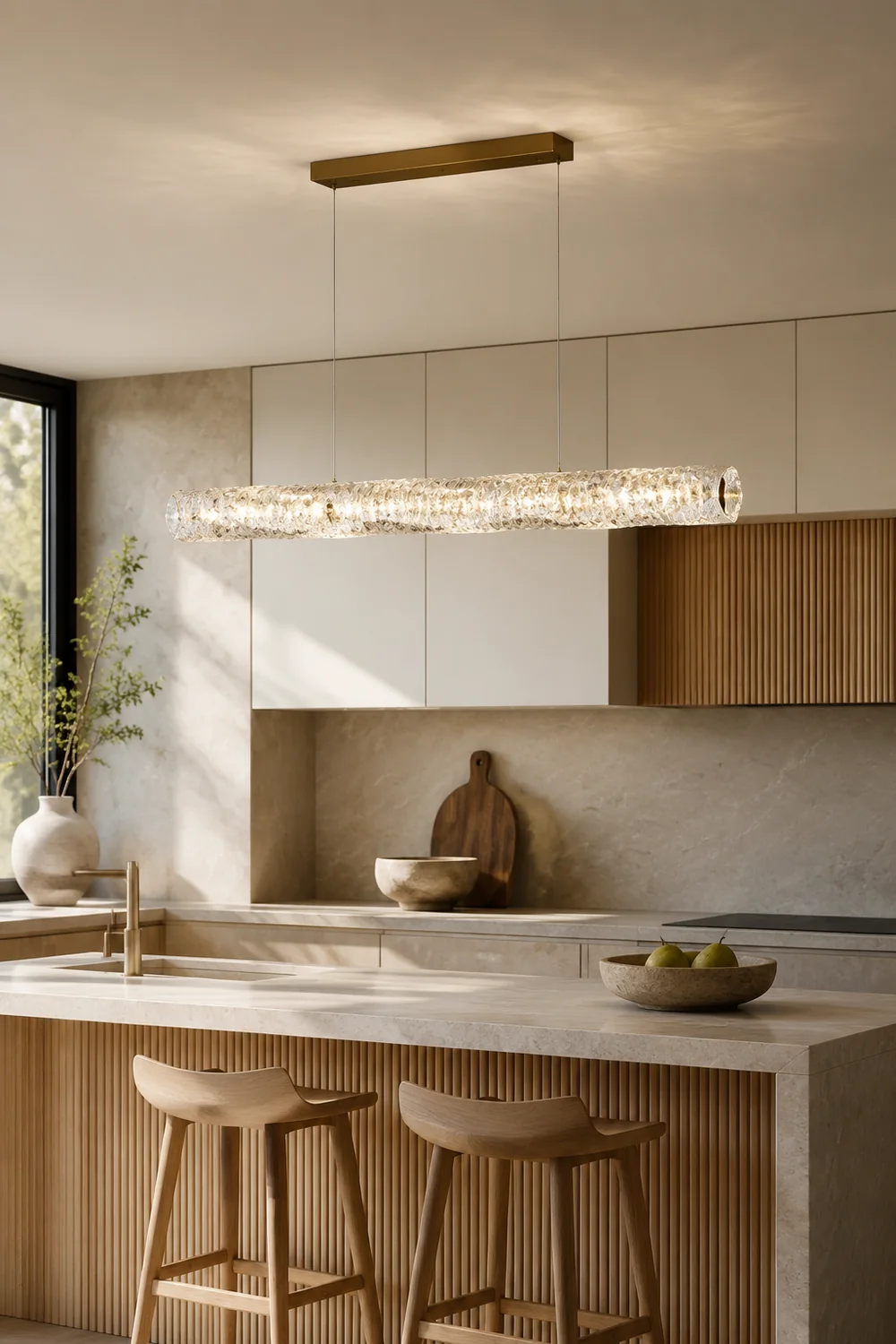 Kristy Pendelleuchte Farbtemperatur umschaltbar, 100/120/150cm - Lumpaz