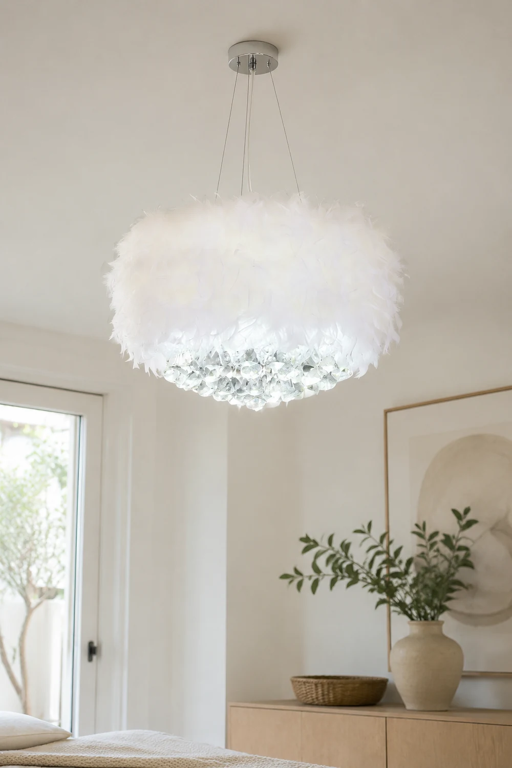 O'Moore Federkristall Pendelleuchte, ∅40/45/50/55cm - Lumpaz
