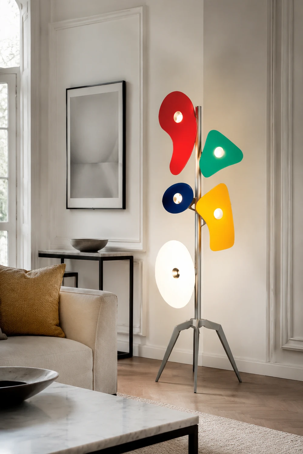 Morandi Bunte Stehlampe, ABS & Metall - Lumpaz
