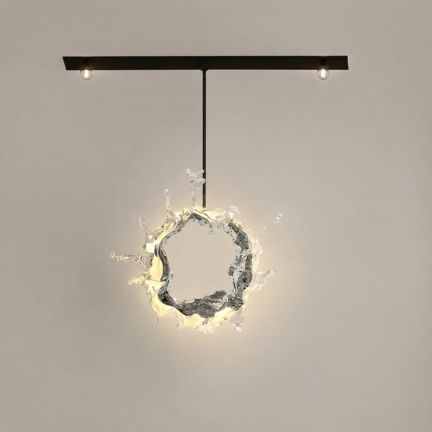 Kristy Wandlampe Wasserrippel Spiegel Licht Farbtemperatur umschaltbar, 2 Farbe, 45/66/88CM - Lumpaz