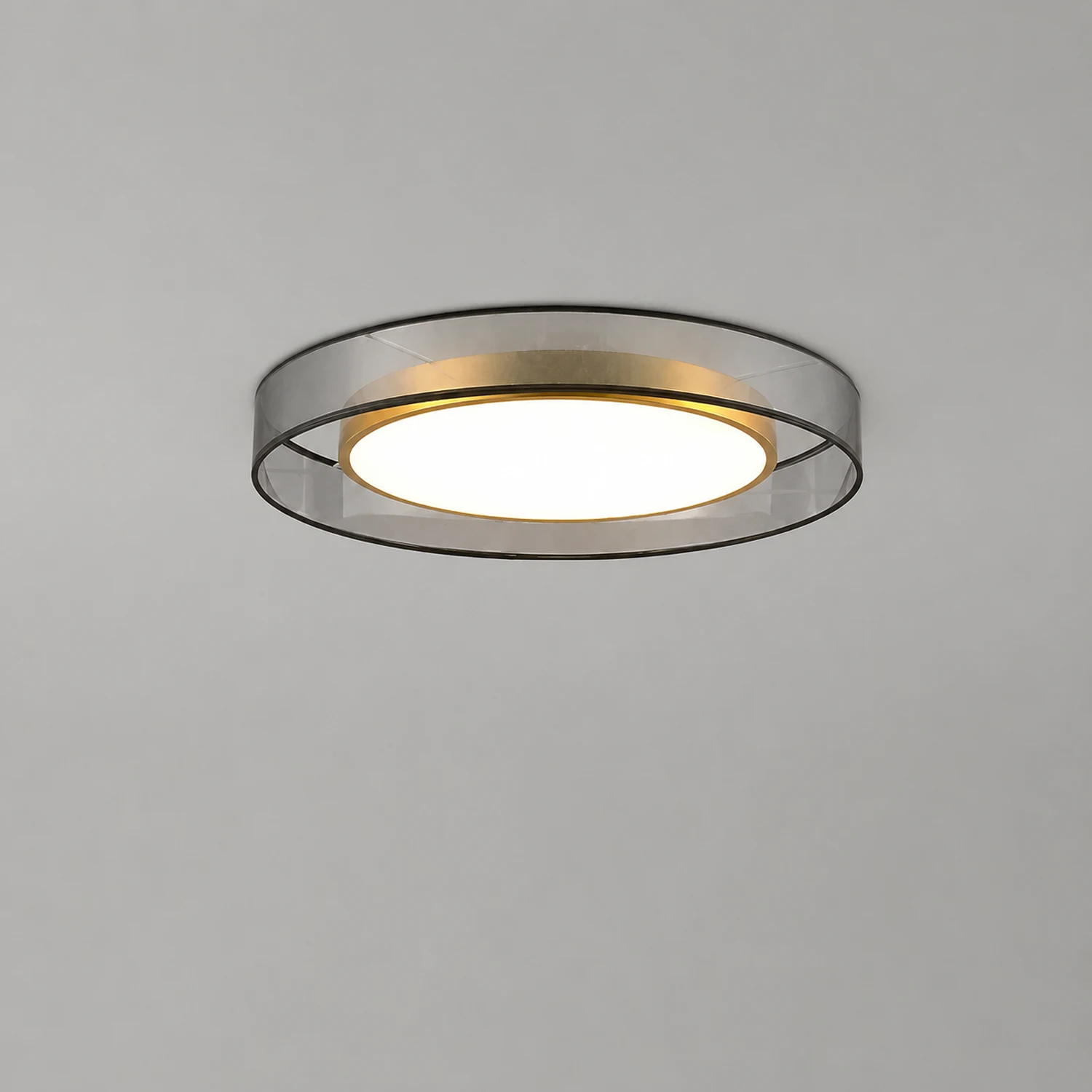 Quinn Deckenleuchte Farbe Temperatur Schaltbar, Kupfer, ∅40/50/60cm - Lumpaz