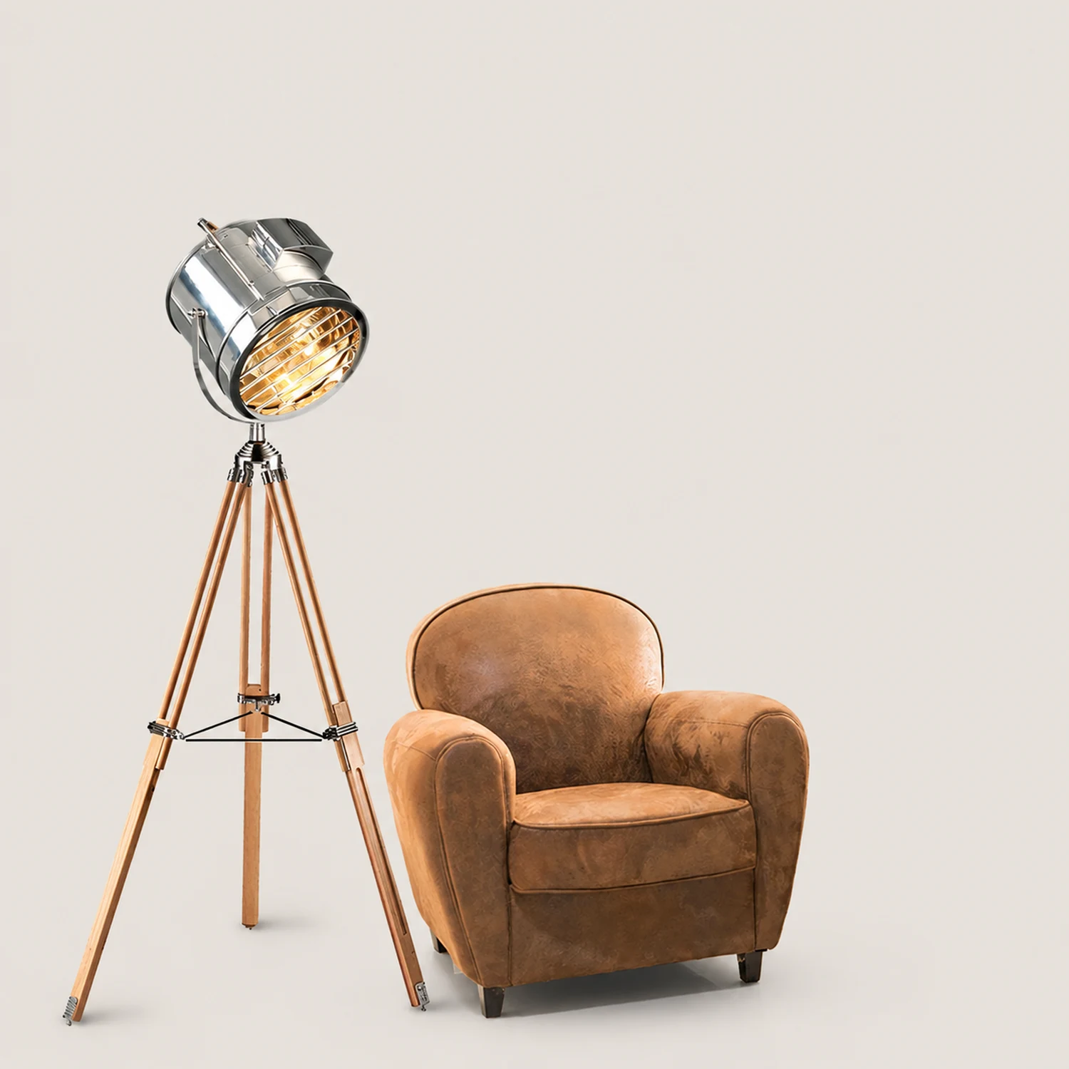 Salgado Searchlight Stativ Stehleuchte, 4 Farbe - Lumpaz