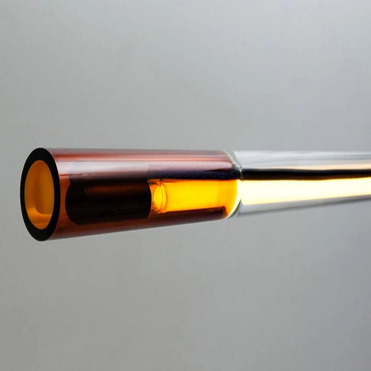 Edge Pendant Light, Metal & Glass, L 120/140CM - Lumpaz