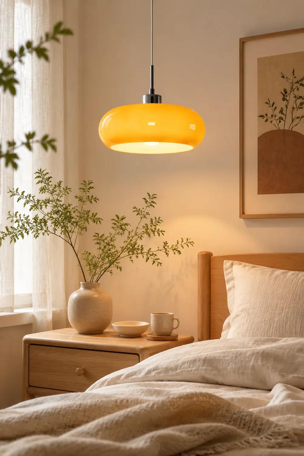 Hailie Brot Form Glas Pendelleuchte, 2 Farbe, ∅28CM - Lumpaz