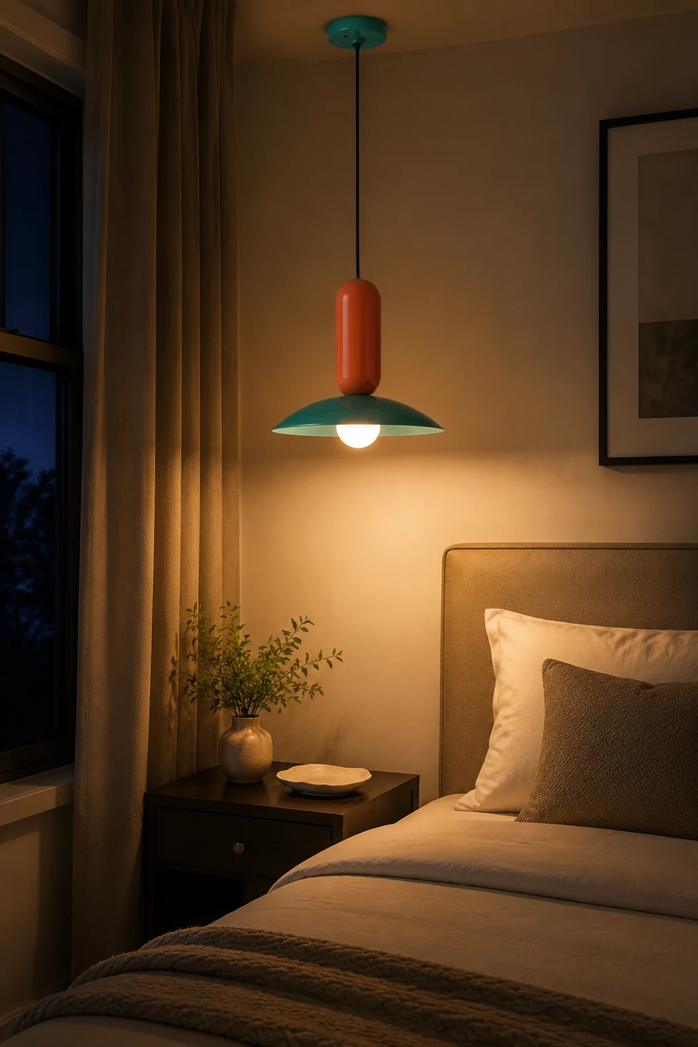 Morandi Bunte Pendelleuchte, 3 Farben, ∅30/40CM - Lumpaz