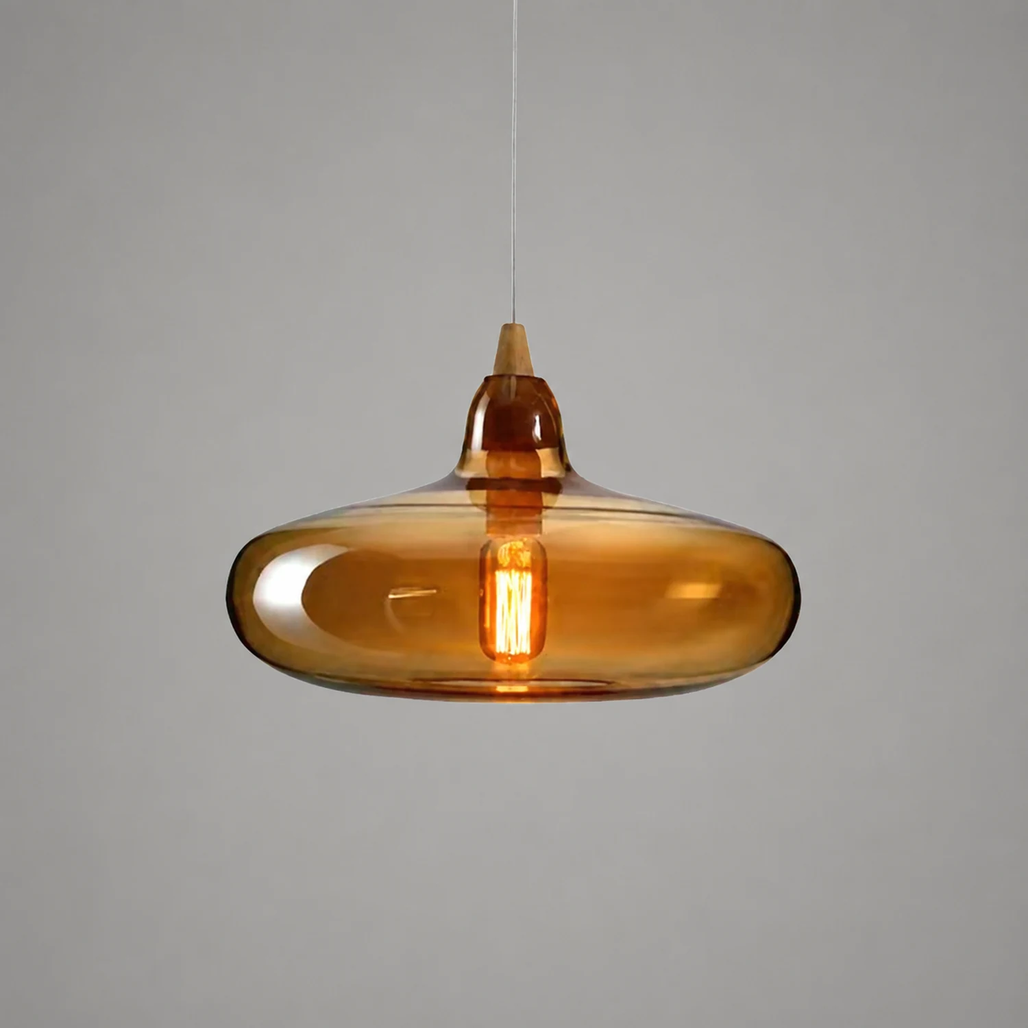 Hailie Pendelleuchte, Glas & Metall, ∅19/25/36CM - Lumpaz