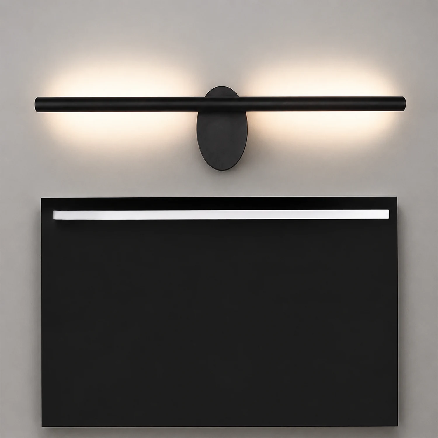 Edge Spiegelfront Waschtisch-Wandleuchte, L 60/80/100/120CM - Lumpaz