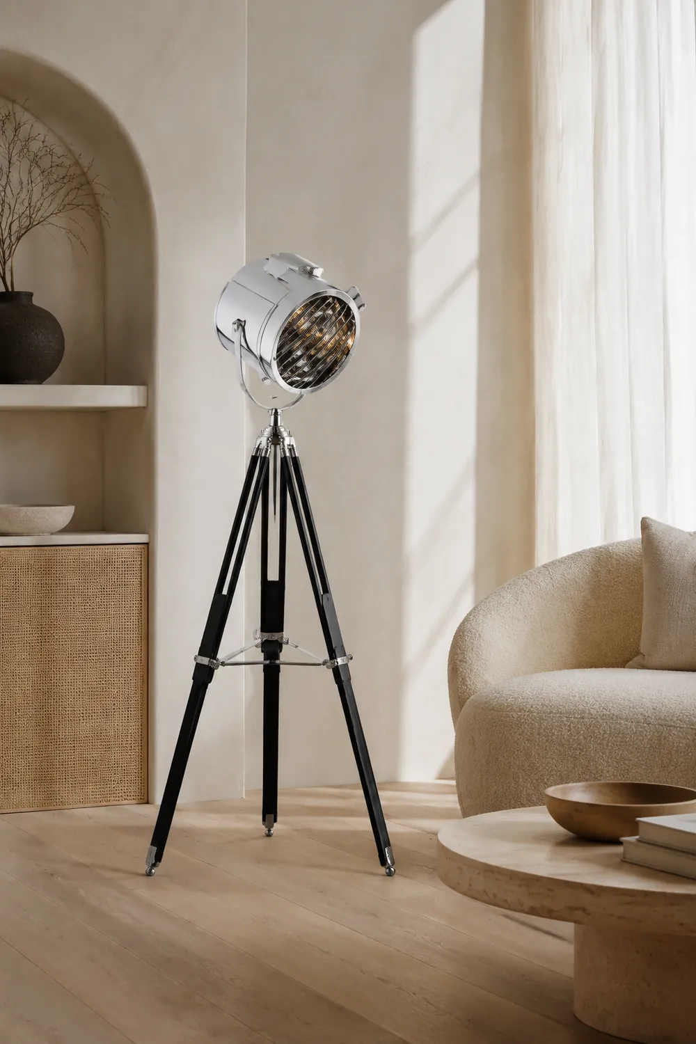 Salgado Searchlight Stativ Stehleuchte, 4 Farbe - Lumpaz