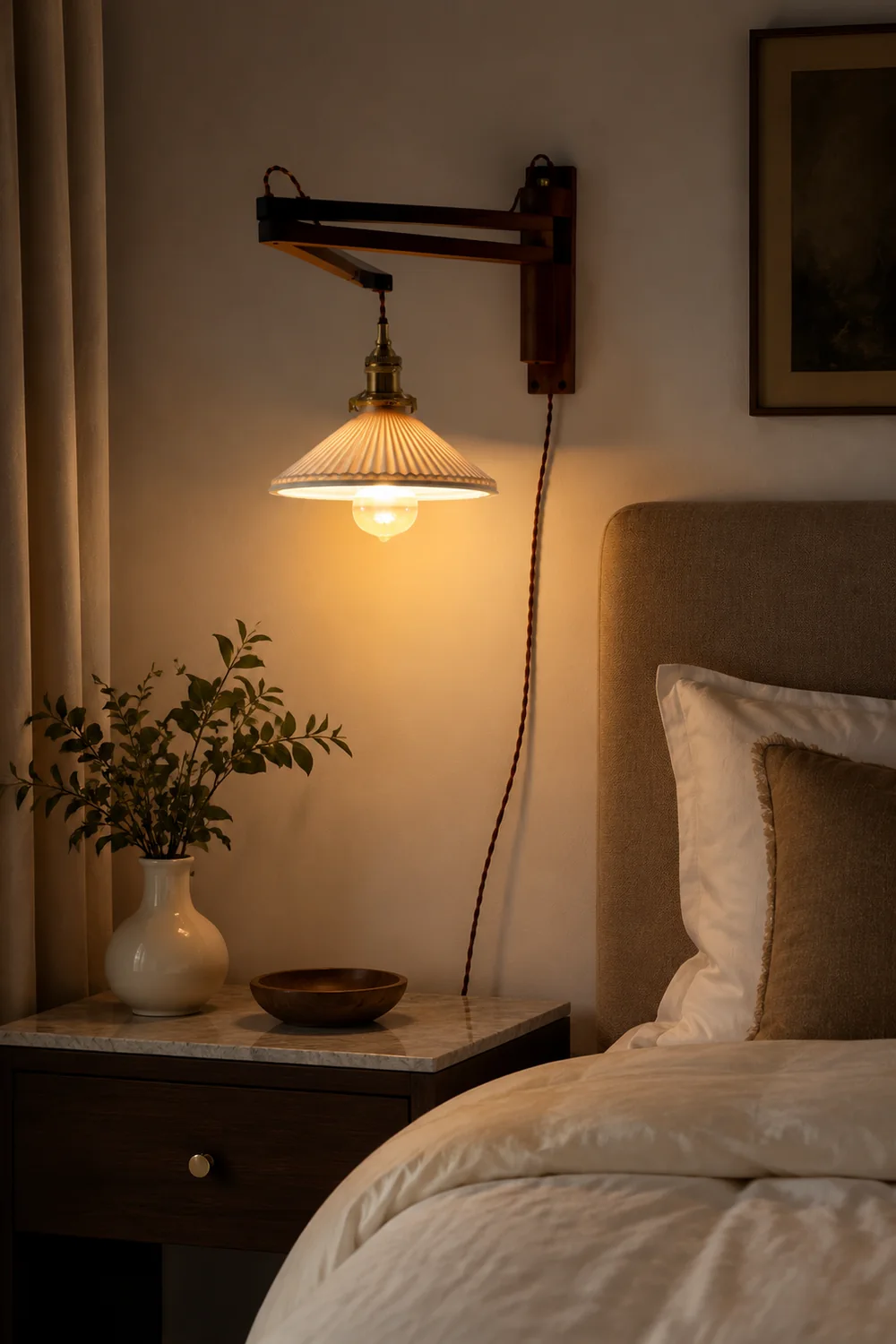 Ozawa Vintage Wandlampe klappbar 3 Farben, Holz - Lumpaz
