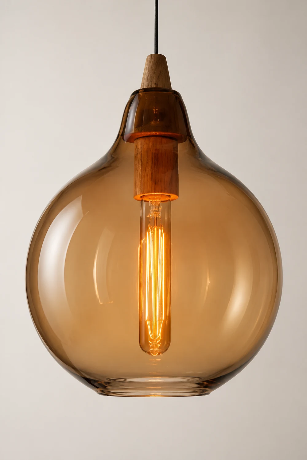 Hailie Pendelleuchte, Glas & Metall, ∅19/25/36CM - Lumpaz