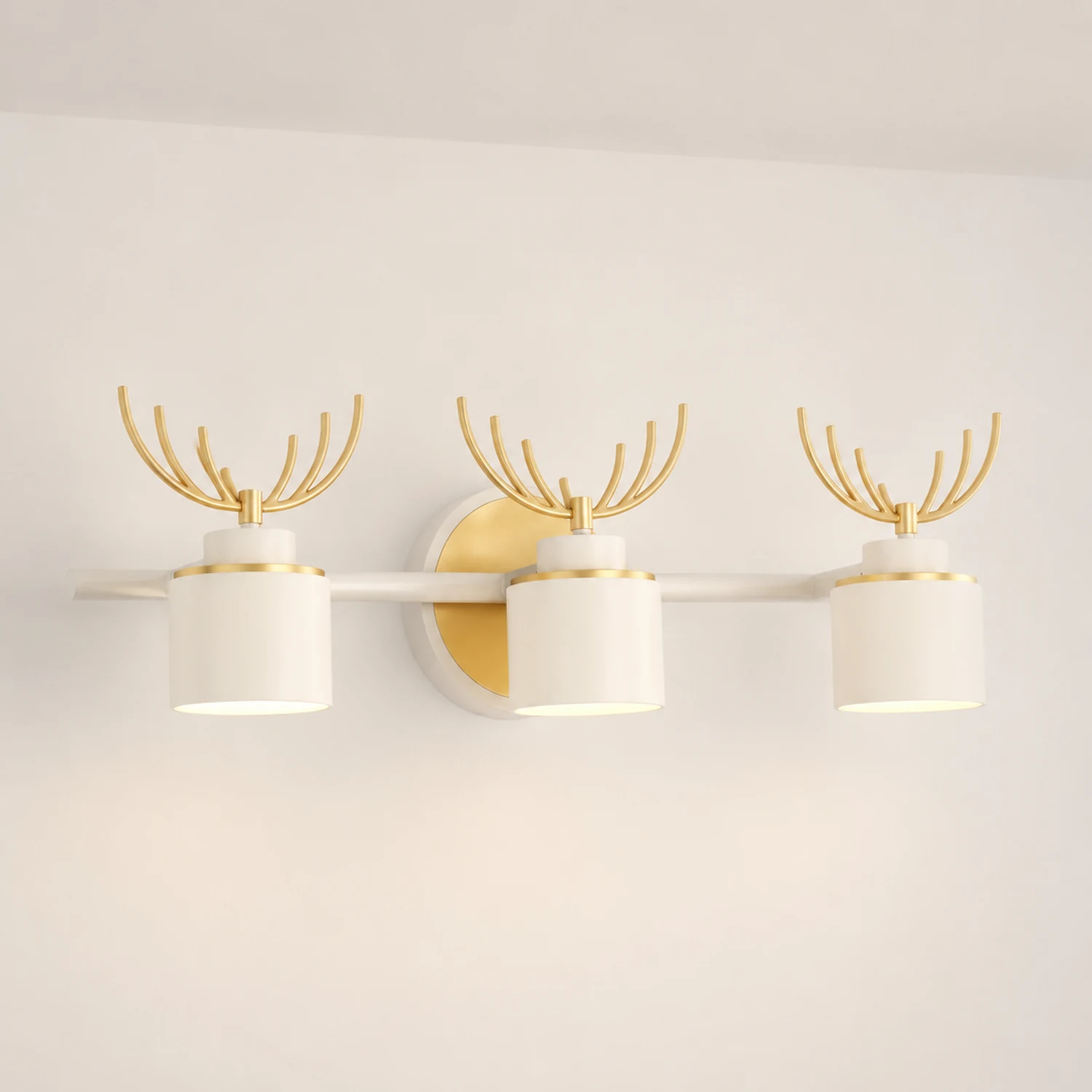 Leigh Hirsch Spiegelfront Waschtisch-Wandleuchte, L 32/46/62CM - Lumpaz
