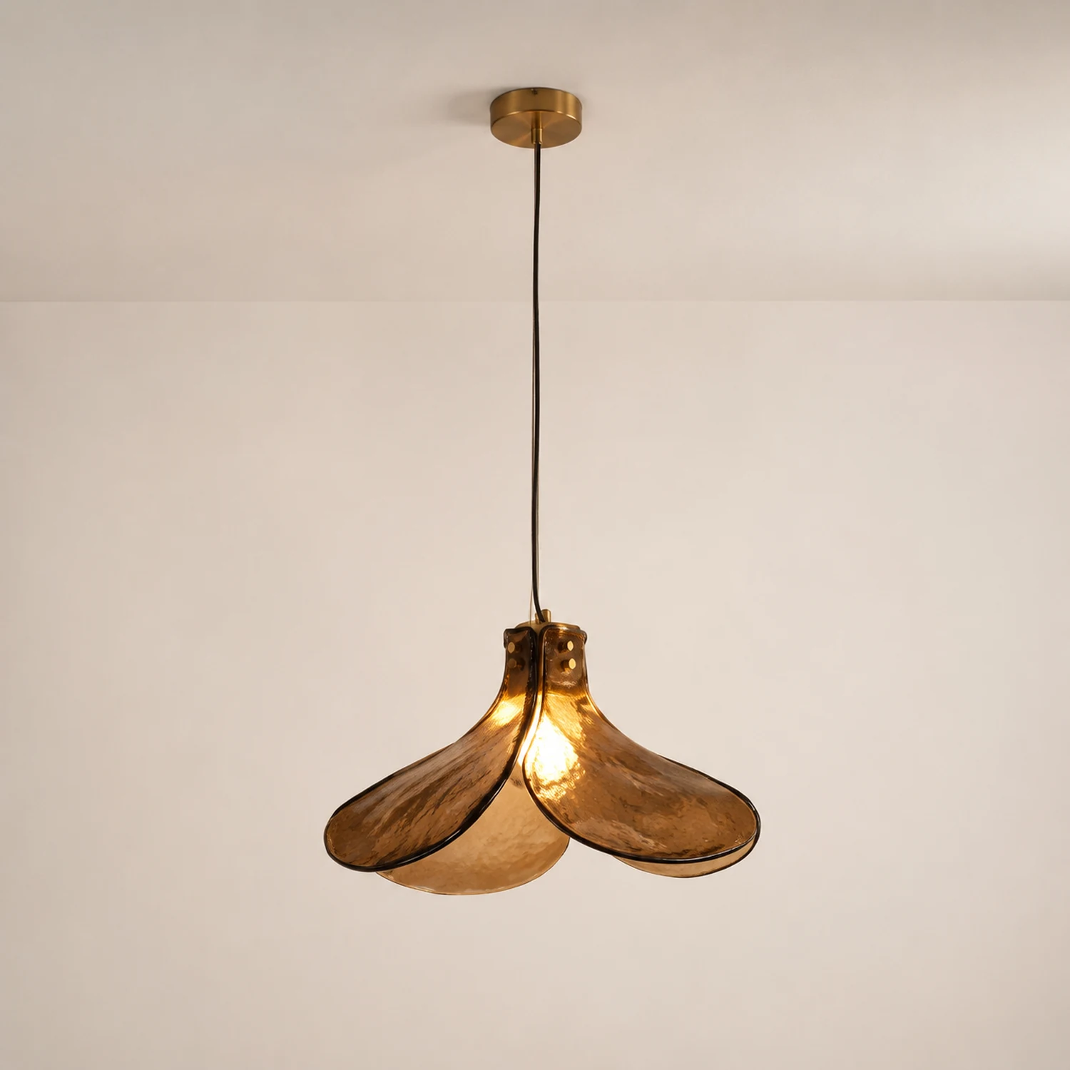 Carins Glas Pendelleuchte, 3 Farbtemperatur umschaltbar, ∅25/40CM - Lumpaz