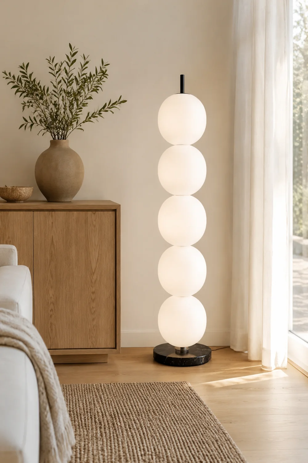Valentina Floor Lamp, 5 Buds - Lumpaz