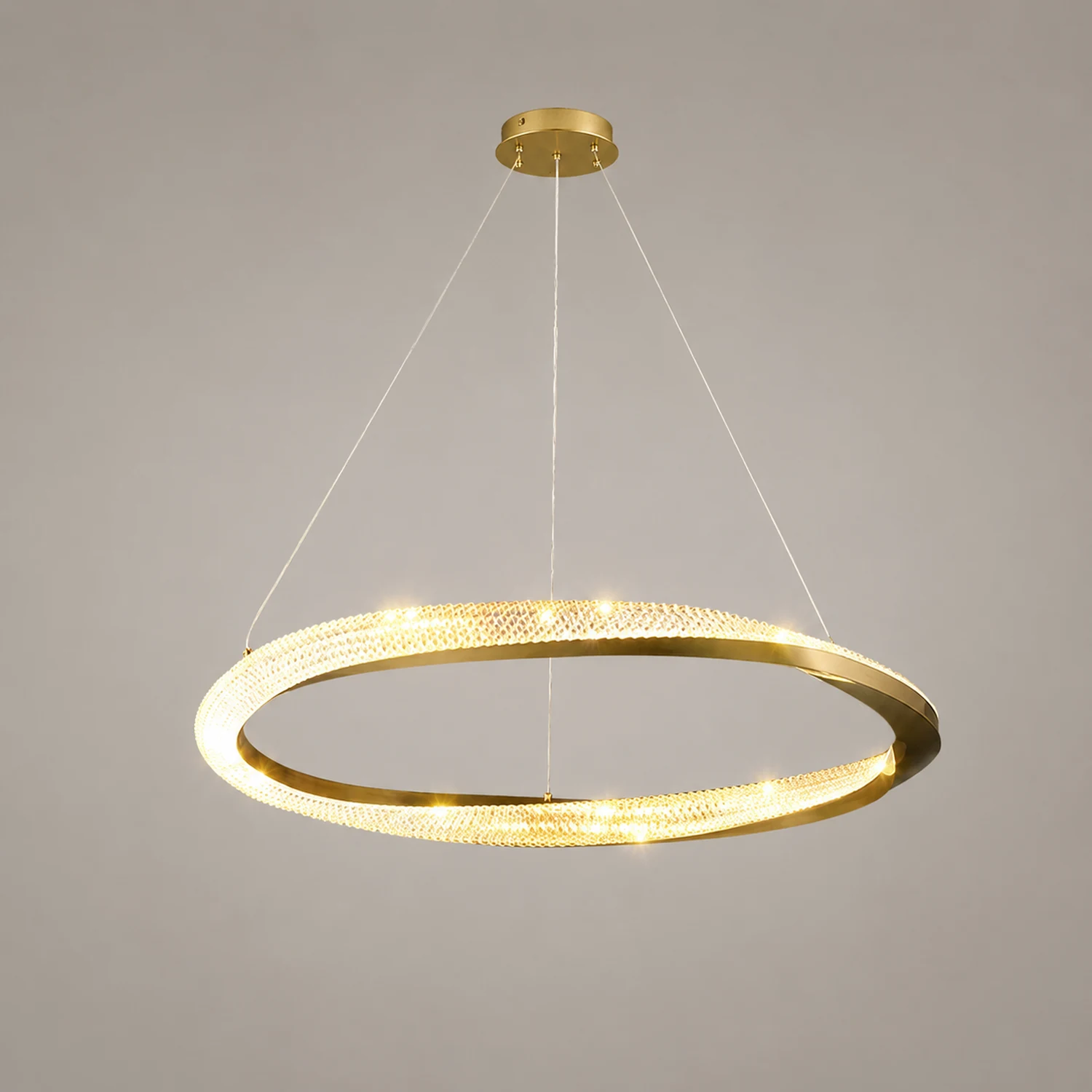 Arisha Pendelleuchte Fernsteuerung Dimmbar 1/2 Ring, ∅60/80cm - Lumpaz