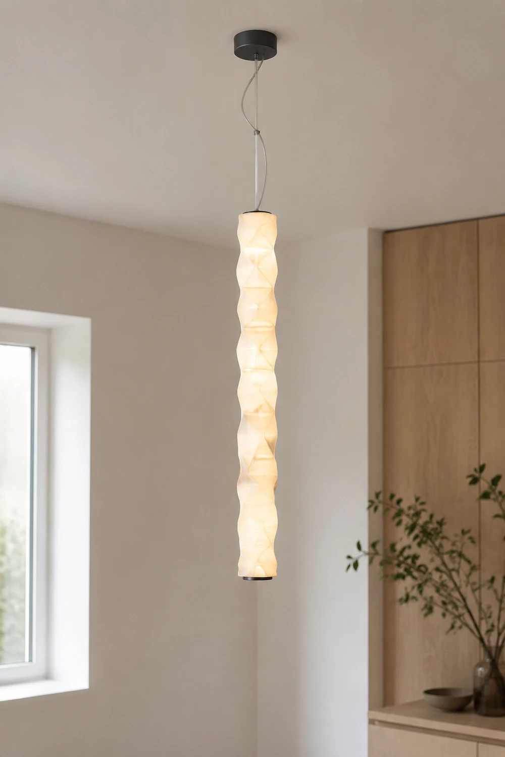 Nazifa Pendelleuchte, Metall & PET, L100cm - Lumpaz