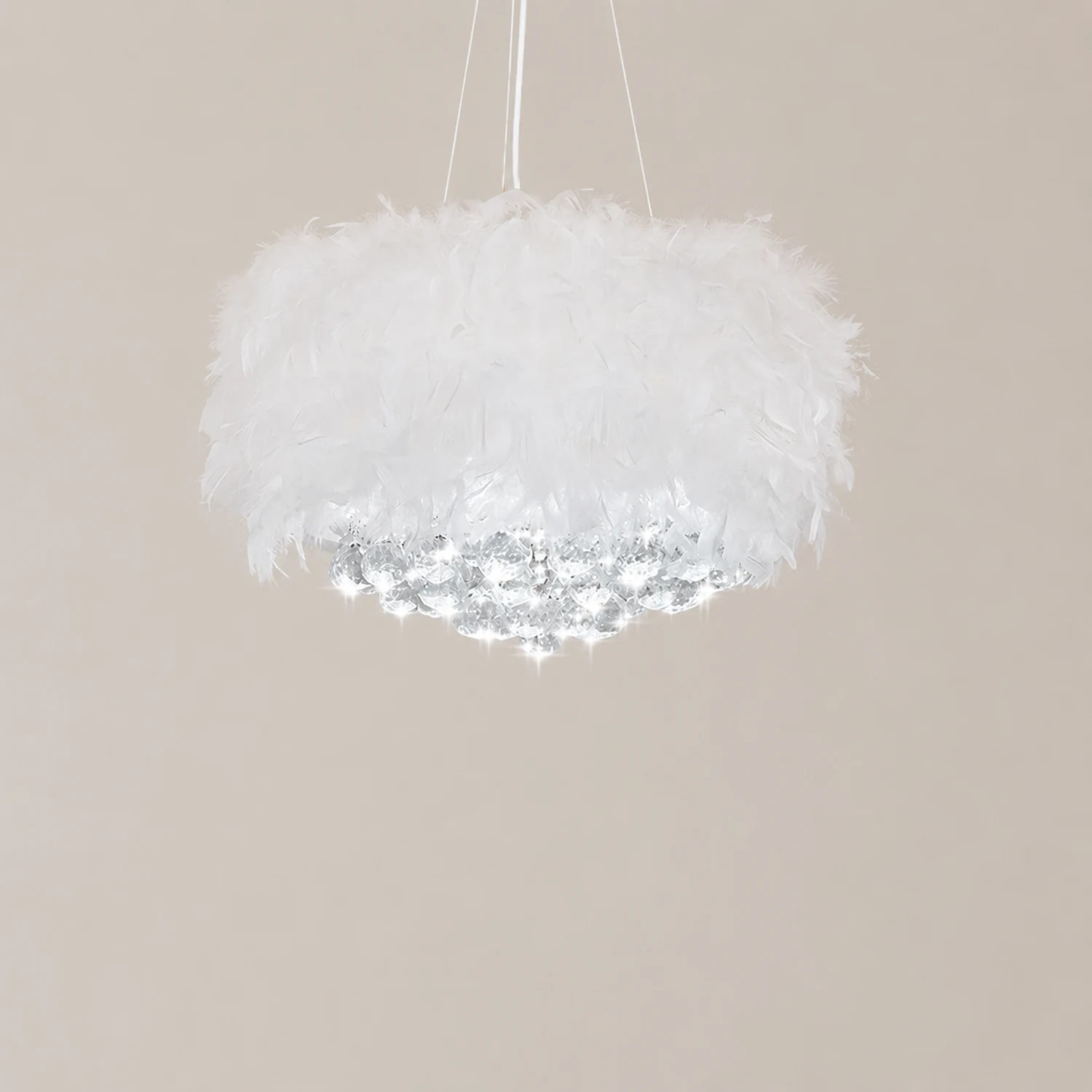 O'Moore Federkristall Pendelleuchte, ∅40/45/50/55cm - Lumpaz
