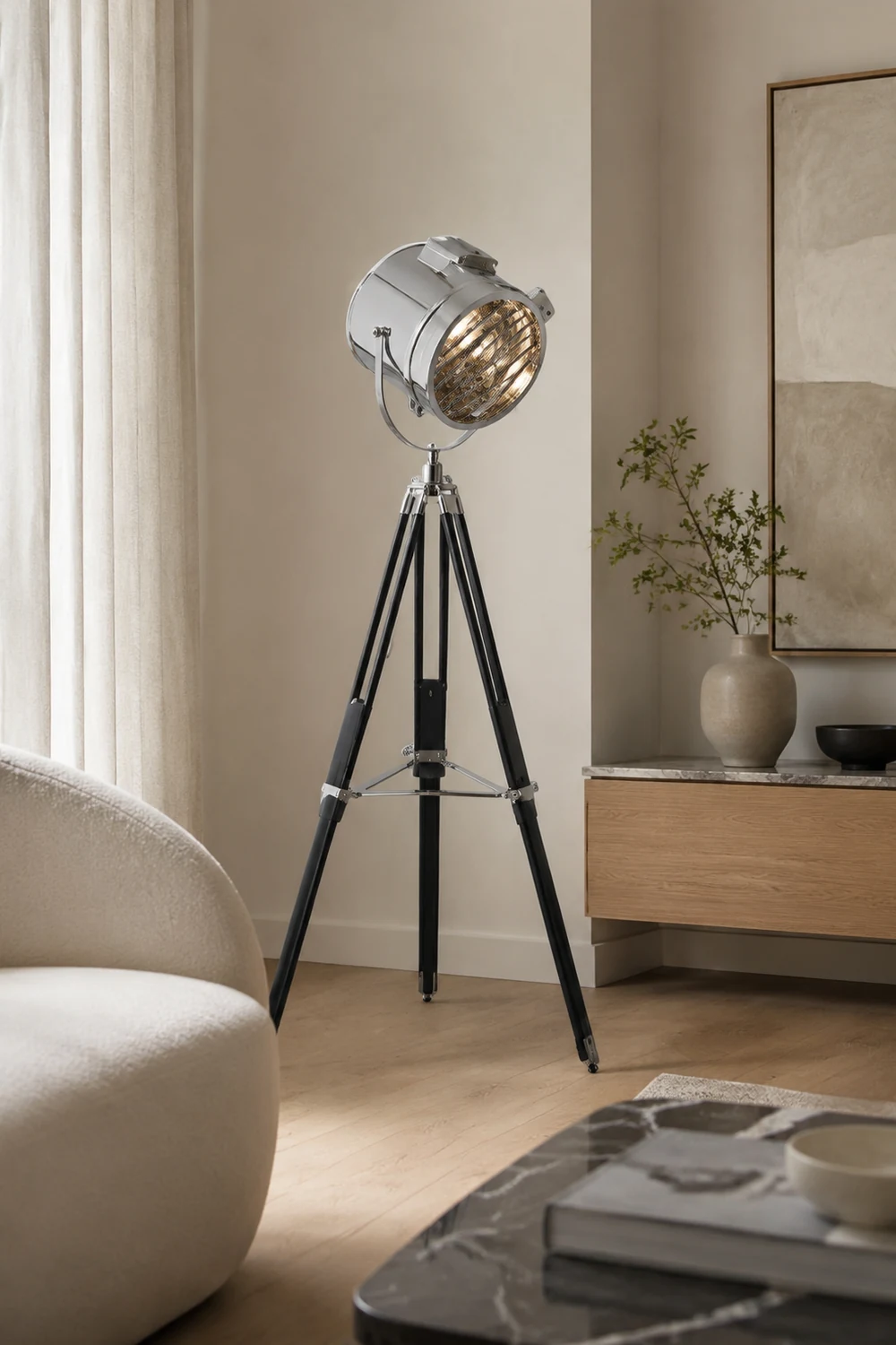 Salgado Searchlight Stativ Stehleuchte, 4 Farbe - Lumpaz