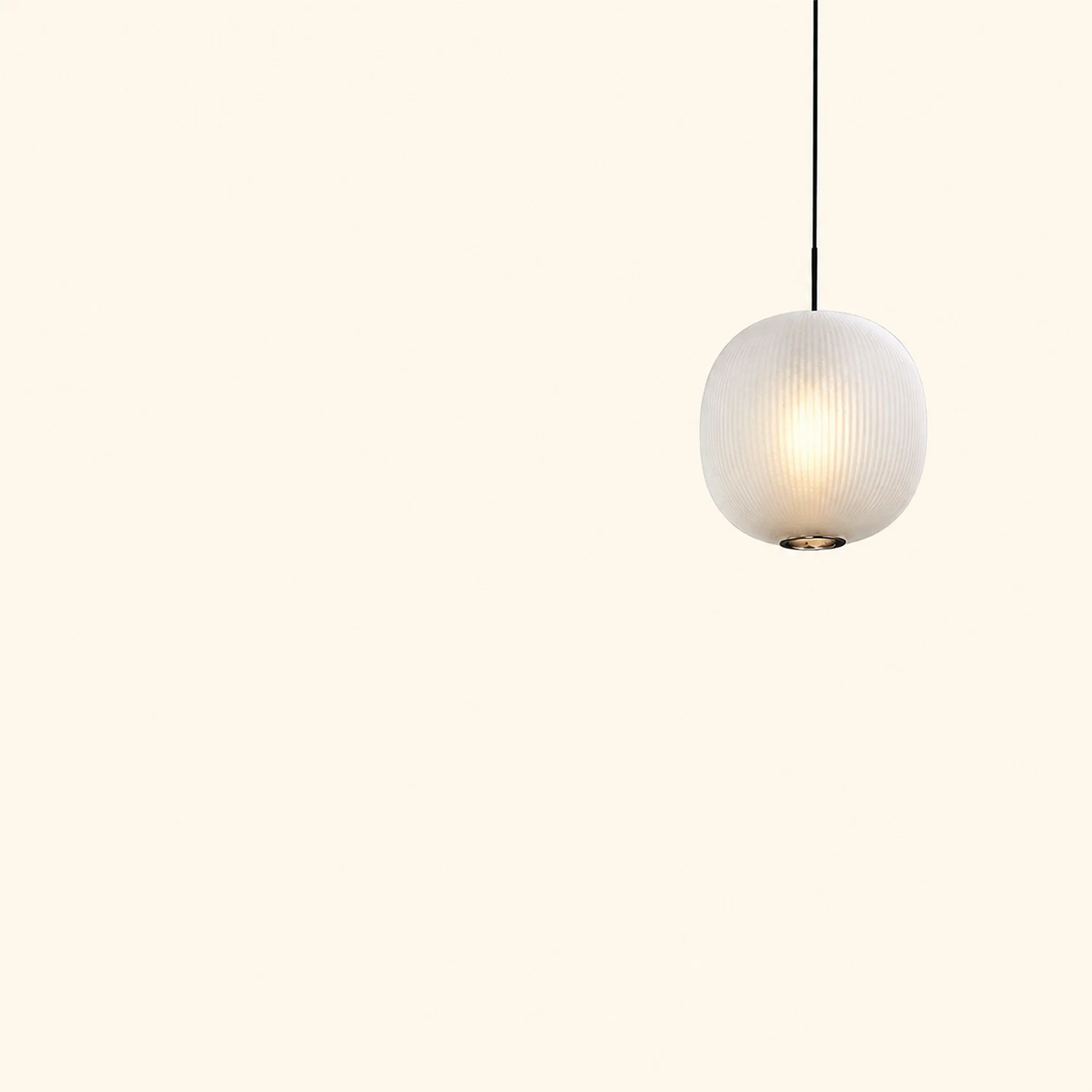 Hailie mattiertes Glas Pendelleuchte, 2 Farbe, ∅24CM - Lumpaz