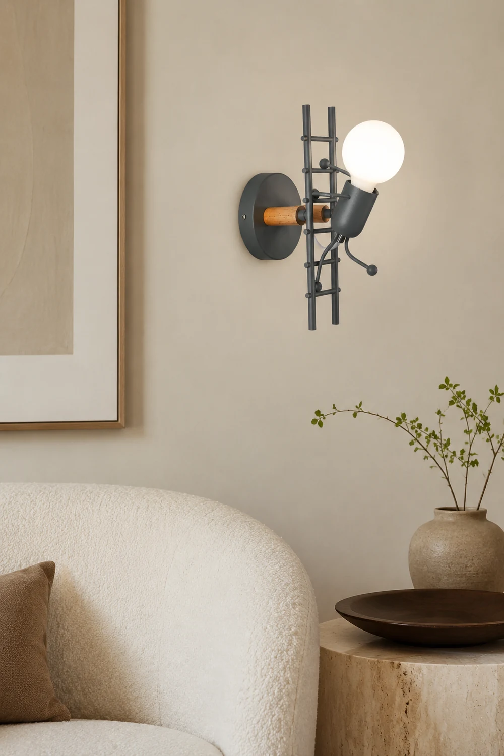 Luxo Retro Iron Man Hänge-Wandleuchte, 3 Farben - Lumpaz