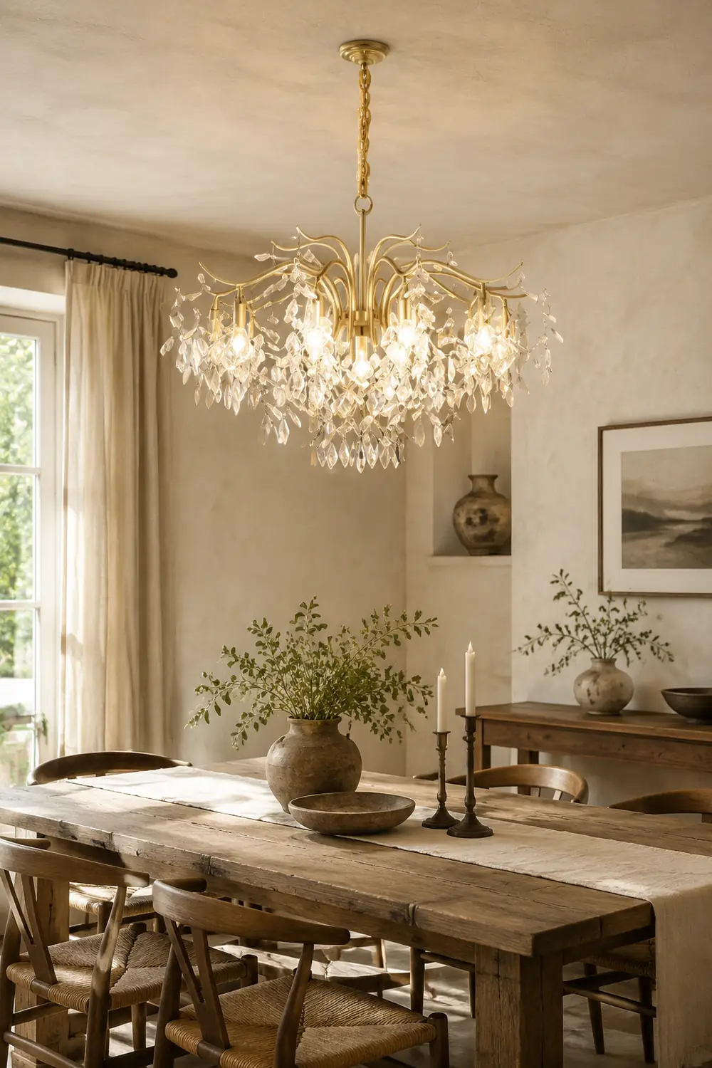 Marilyn Kronleuchter Landhausstil, Kristall, 7/9 Kopf - Lumpaz
