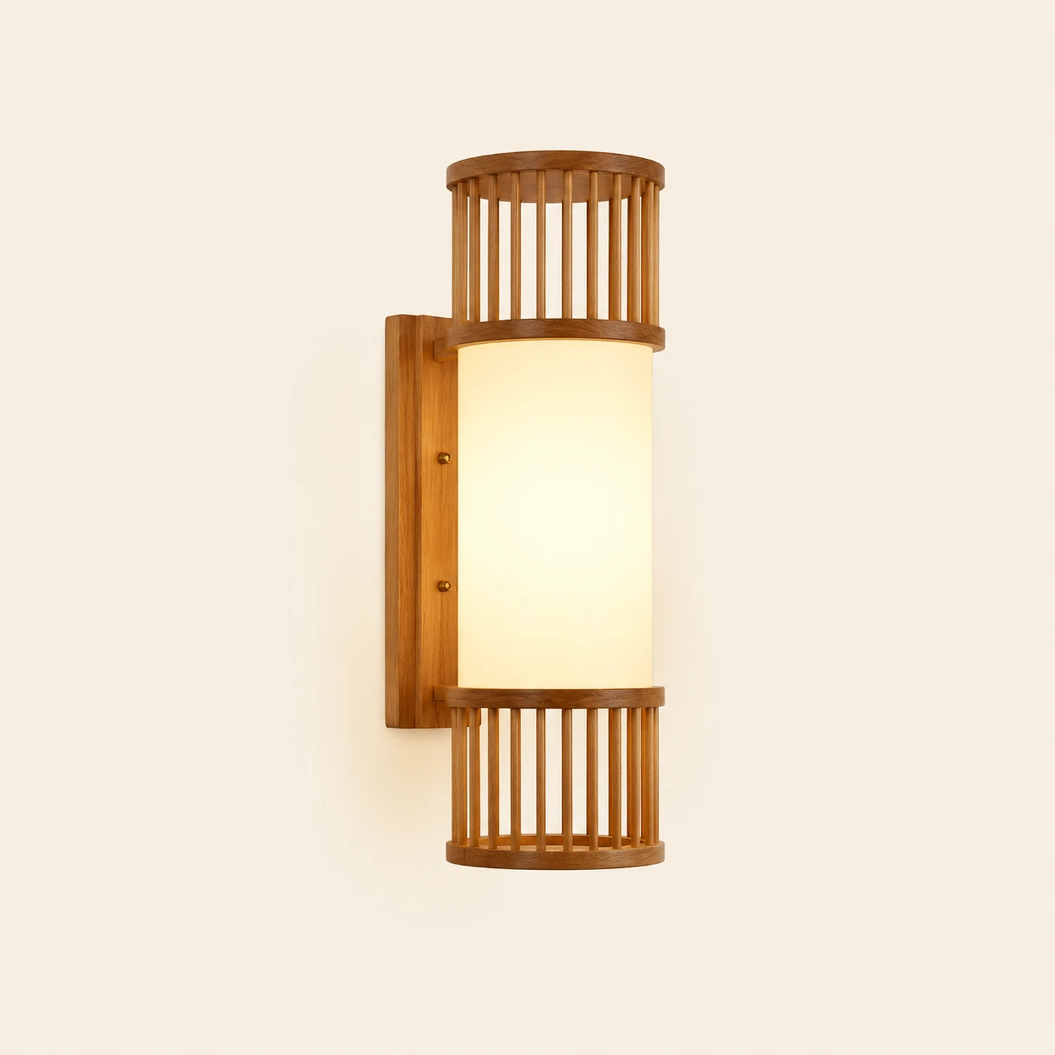 Muto Bamboo Weben Wandleuchte, 4 Stile - Lumpaz