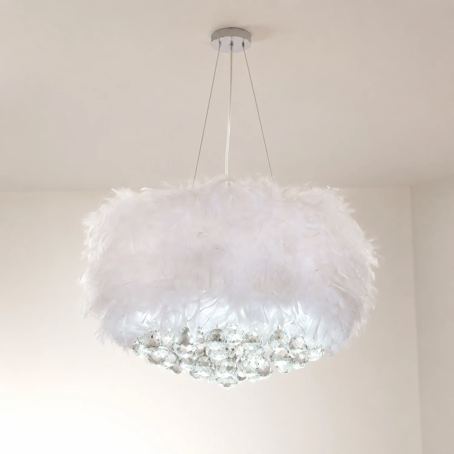 O'Moore Federkristall Pendelleuchte, ∅40/45/50/55cm - Lumpaz