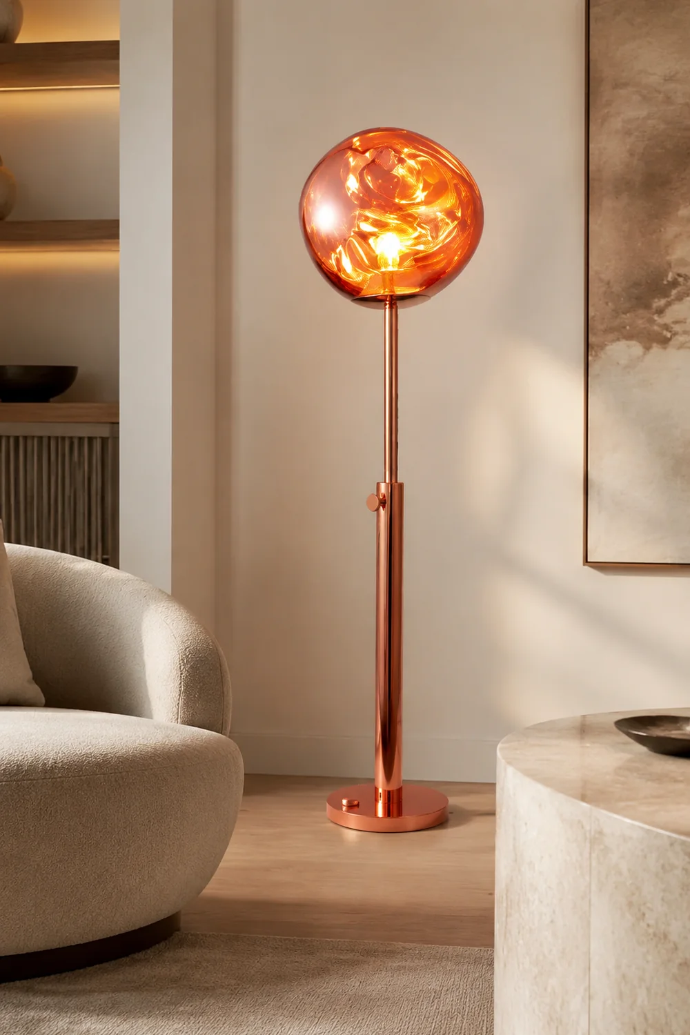 Mirza Stehleuchte, 3 Farben, ∅38CM - Lumpaz