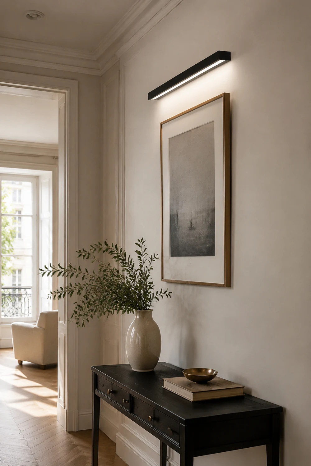 Edge Rechteckige Spiegelfront Wandleuchte, Aluminium, L 40/50/60/70CM - Lumpaz
