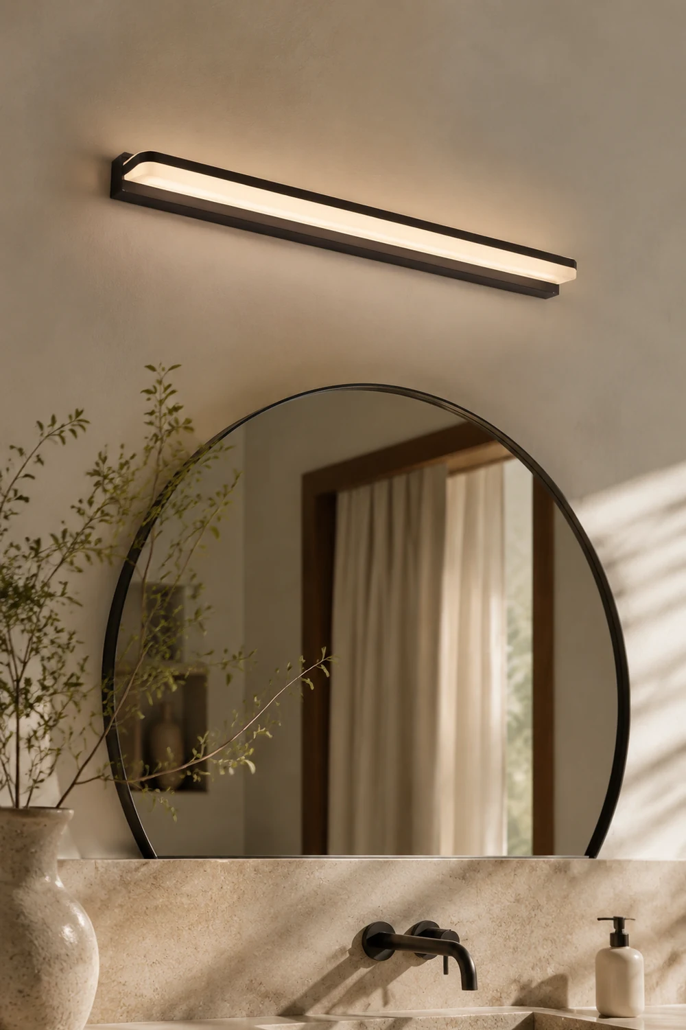 Leigh Wandlampe Spiegelfront 3 Farbe, 42/52/62/72/92/112cm - Lumpaz