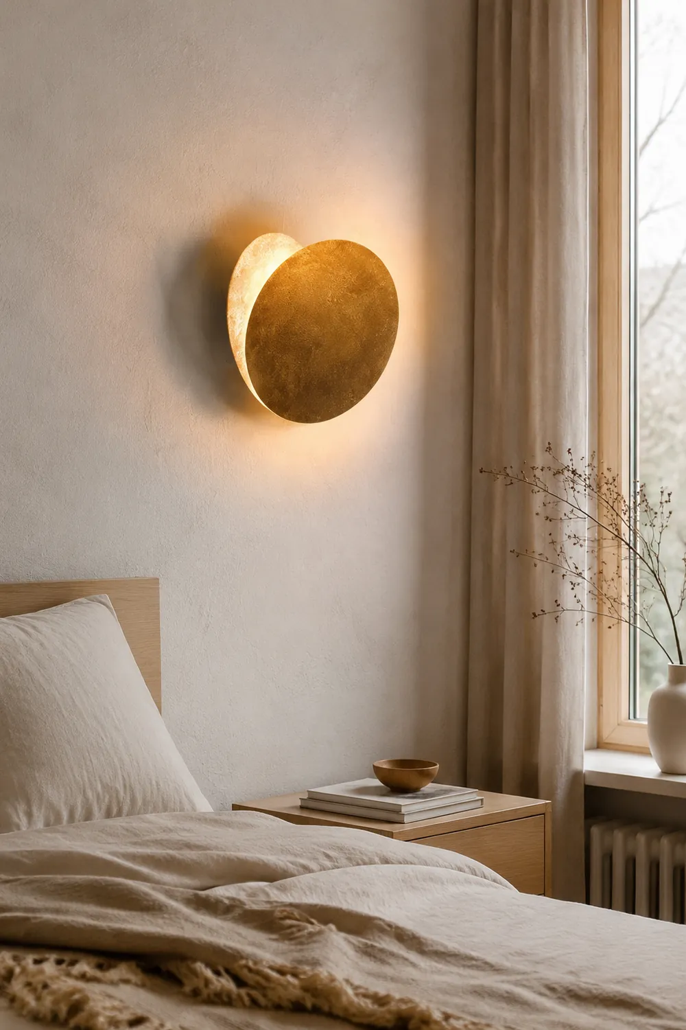 Nordische Mond Eclipse Kreative Wandleuchte für Wohnzimmer & Schlafzimmer - Lumpaz
