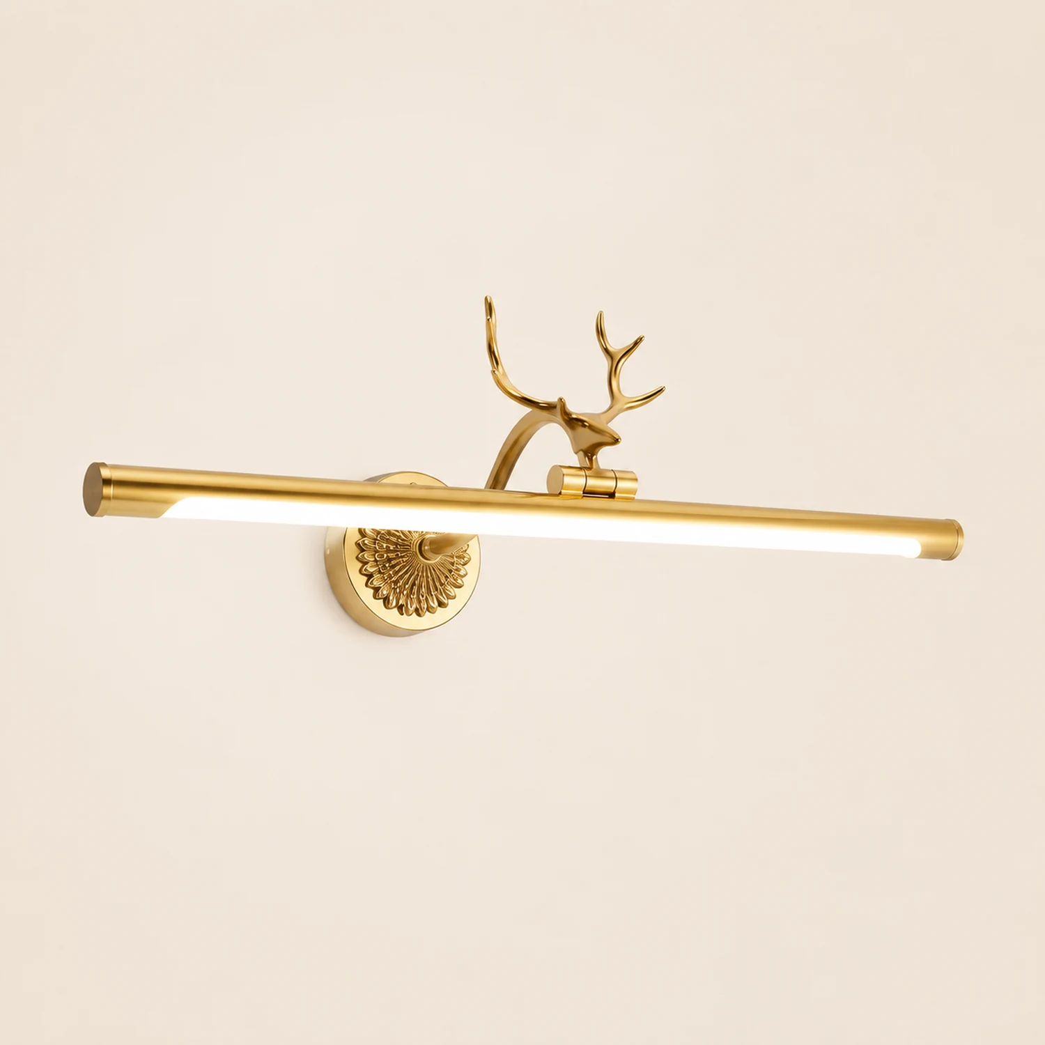 Leigh Hirsch Spiegelfront Waschtisch-Wandleuchte, L 35/45/60/75/100CM - Lumpaz