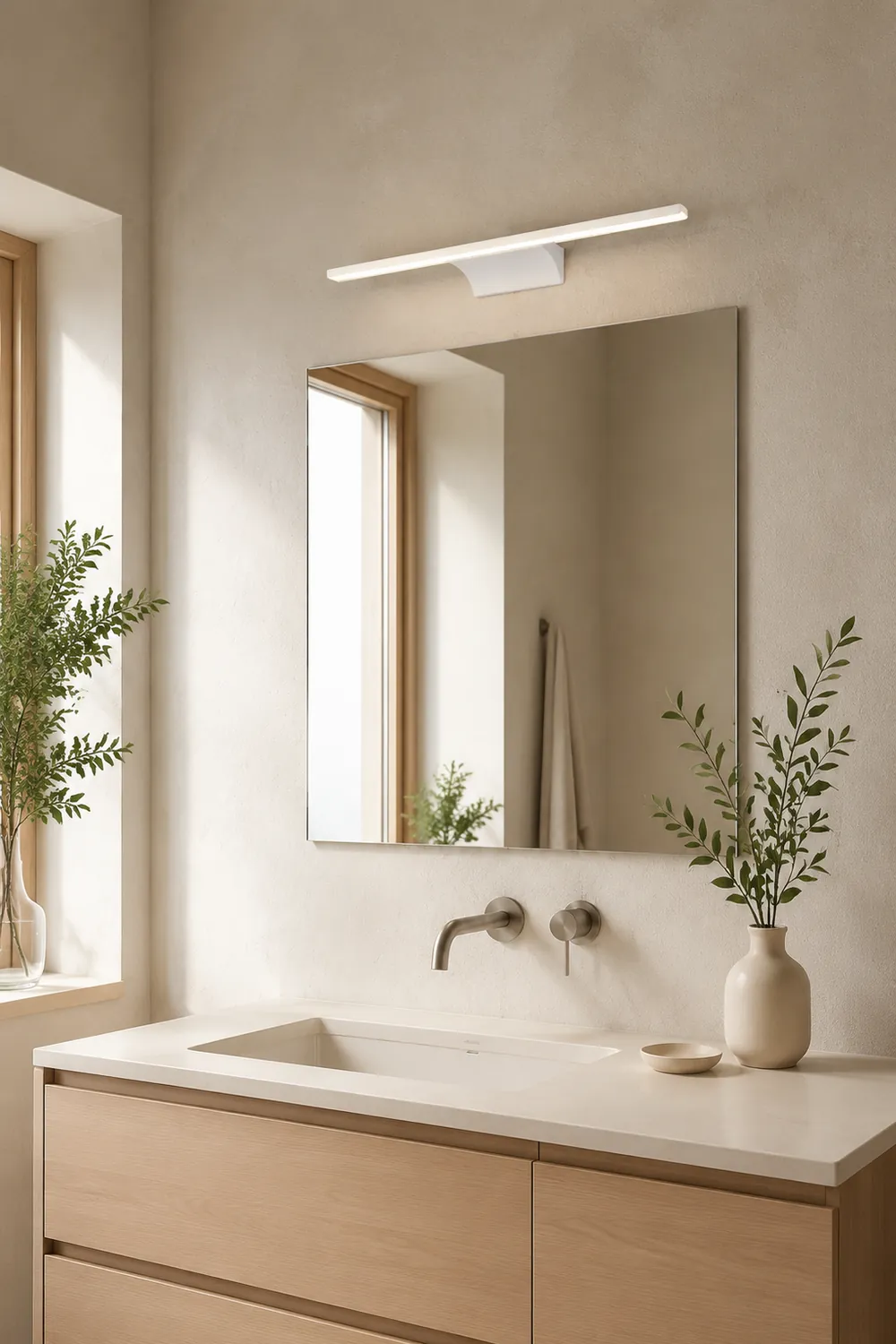 Edge Spiegelfront Waschtisch-Wandleuchte, L 38/52/78CM - Lumpaz