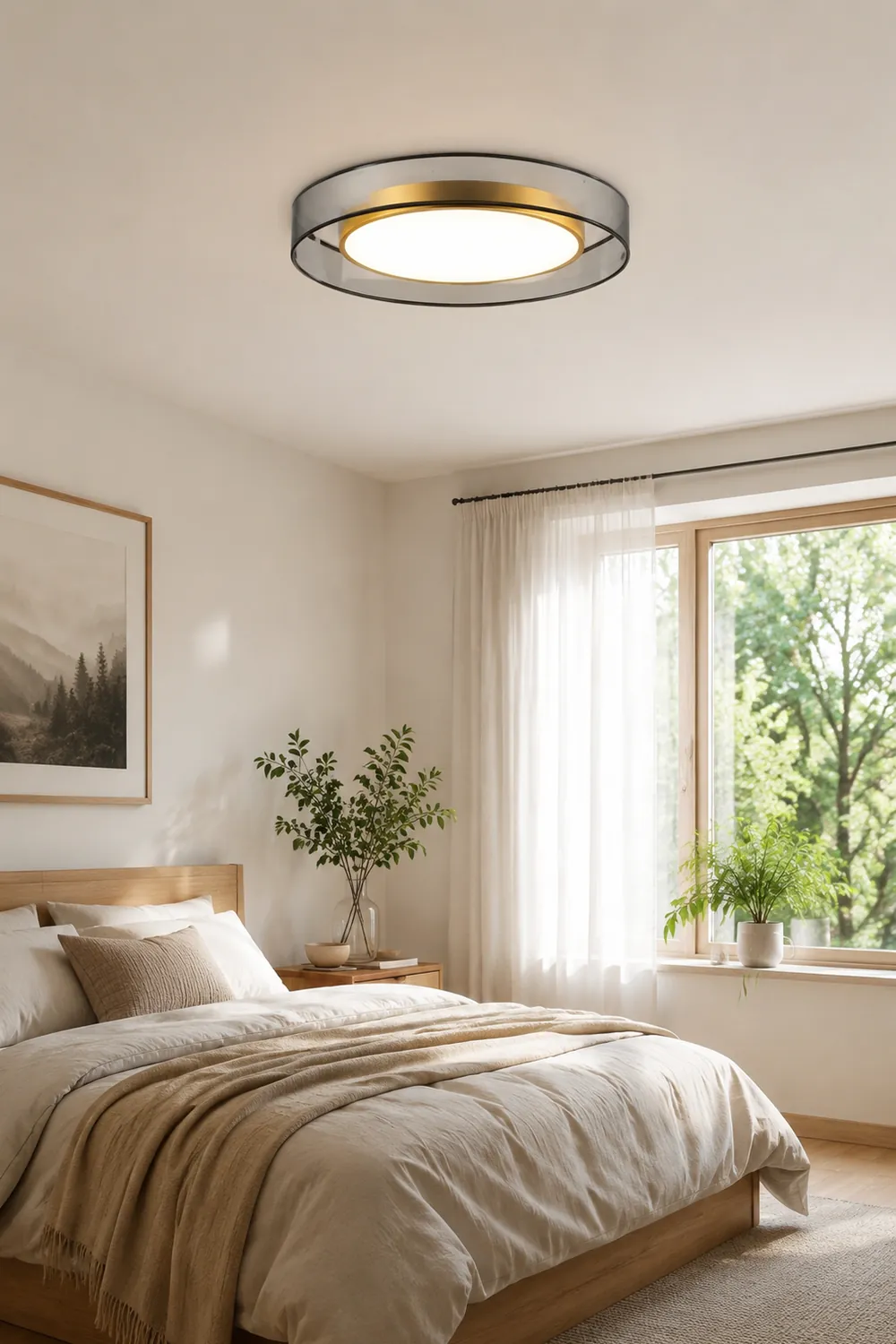 Quinn Deckenleuchte Farbe Temperatur Schaltbar, Kupfer, ∅40/50/60cm - Lumpaz