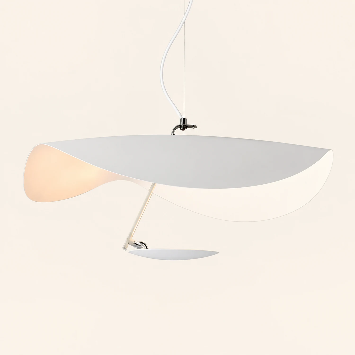 Eveline Pendelleuchte 2 Farben, Goldfolie, ∅40/60/80CM - Lumpaz