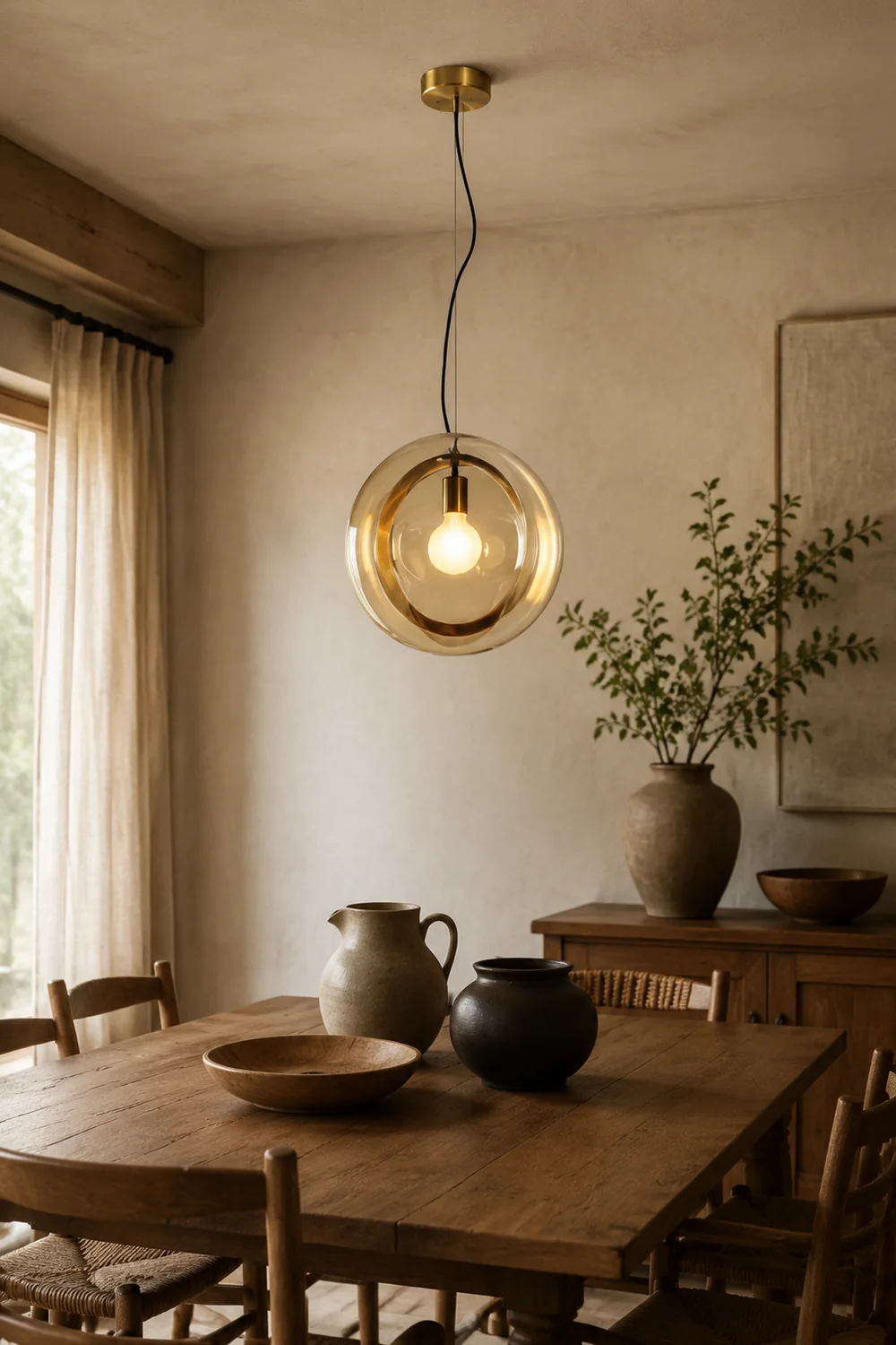 Hailie Pendelleuchte mit Design, 6 Farbe, ∅36CM - Lumpaz
