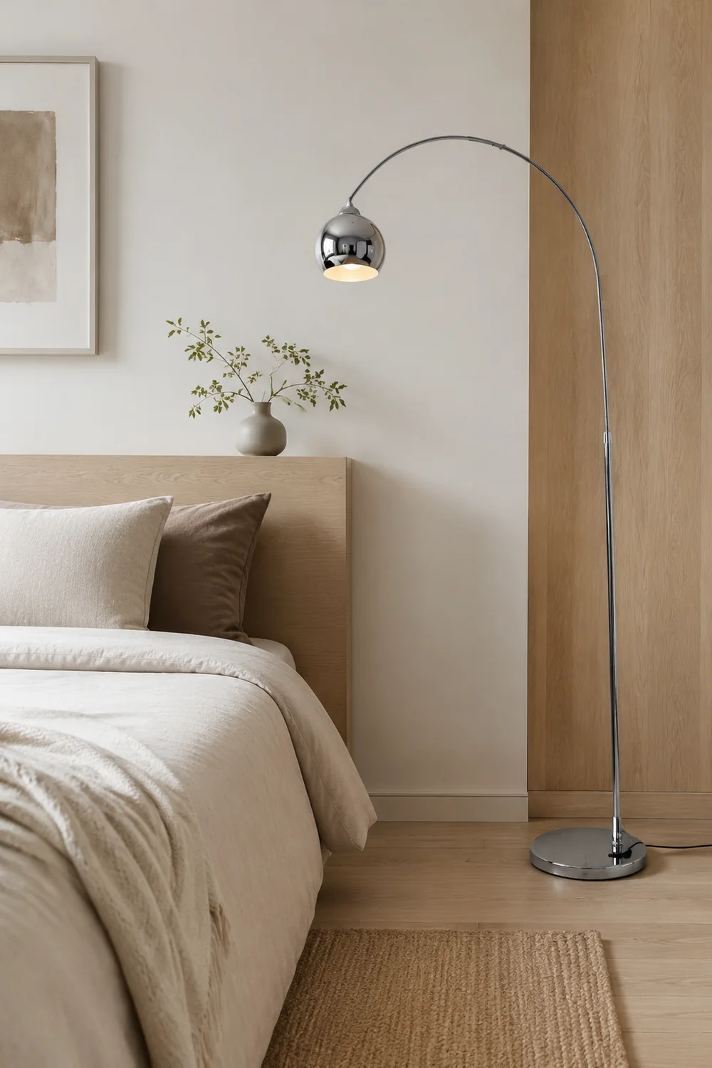 Salgado Angelrute Dimmbare Stehlampe, Chrom - Lumpaz