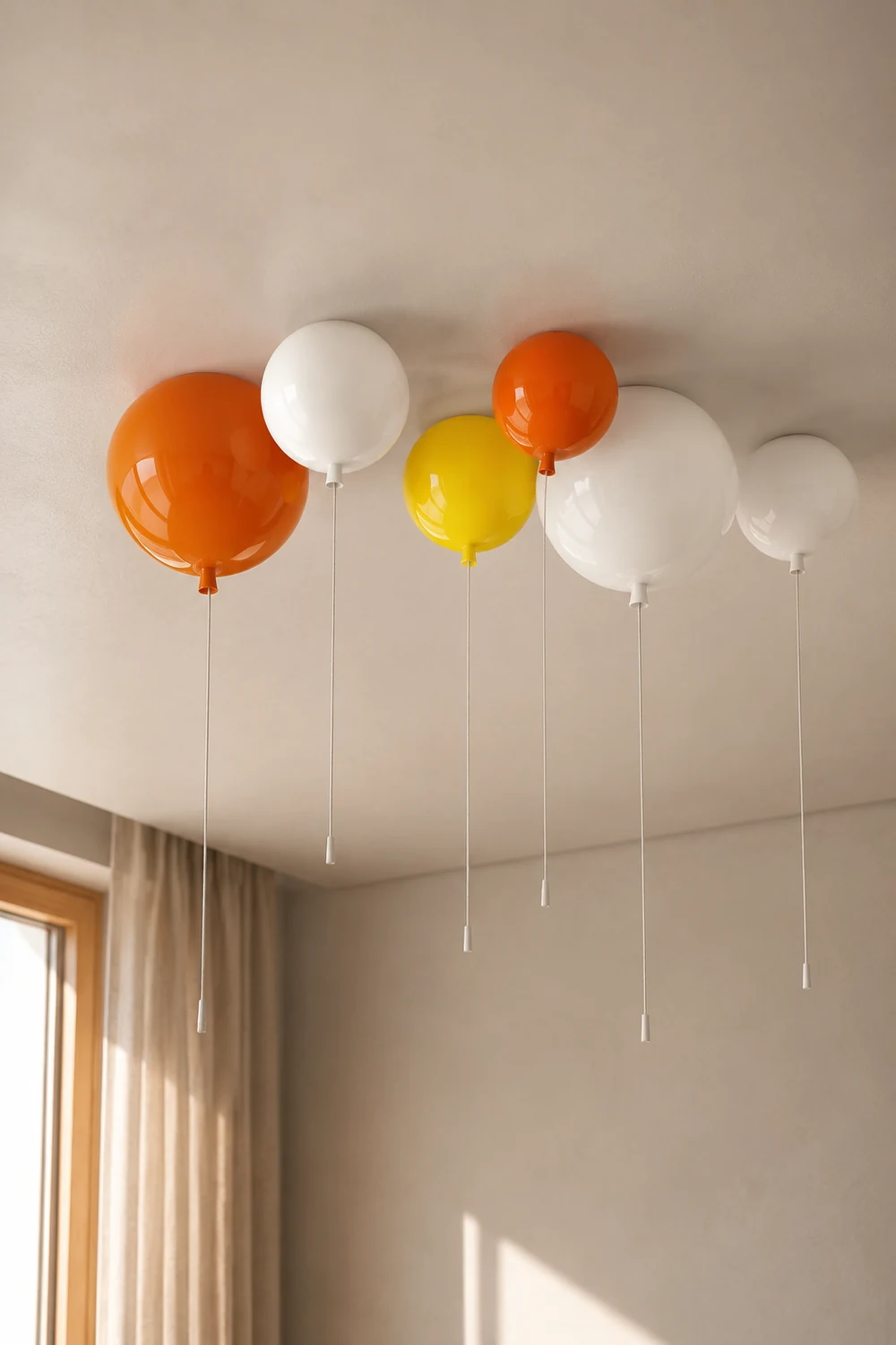 Fateh Ballon Flush Mount Deckenleuchte 5 Farbe, ∅20/25/30/35cm - Lumpaz