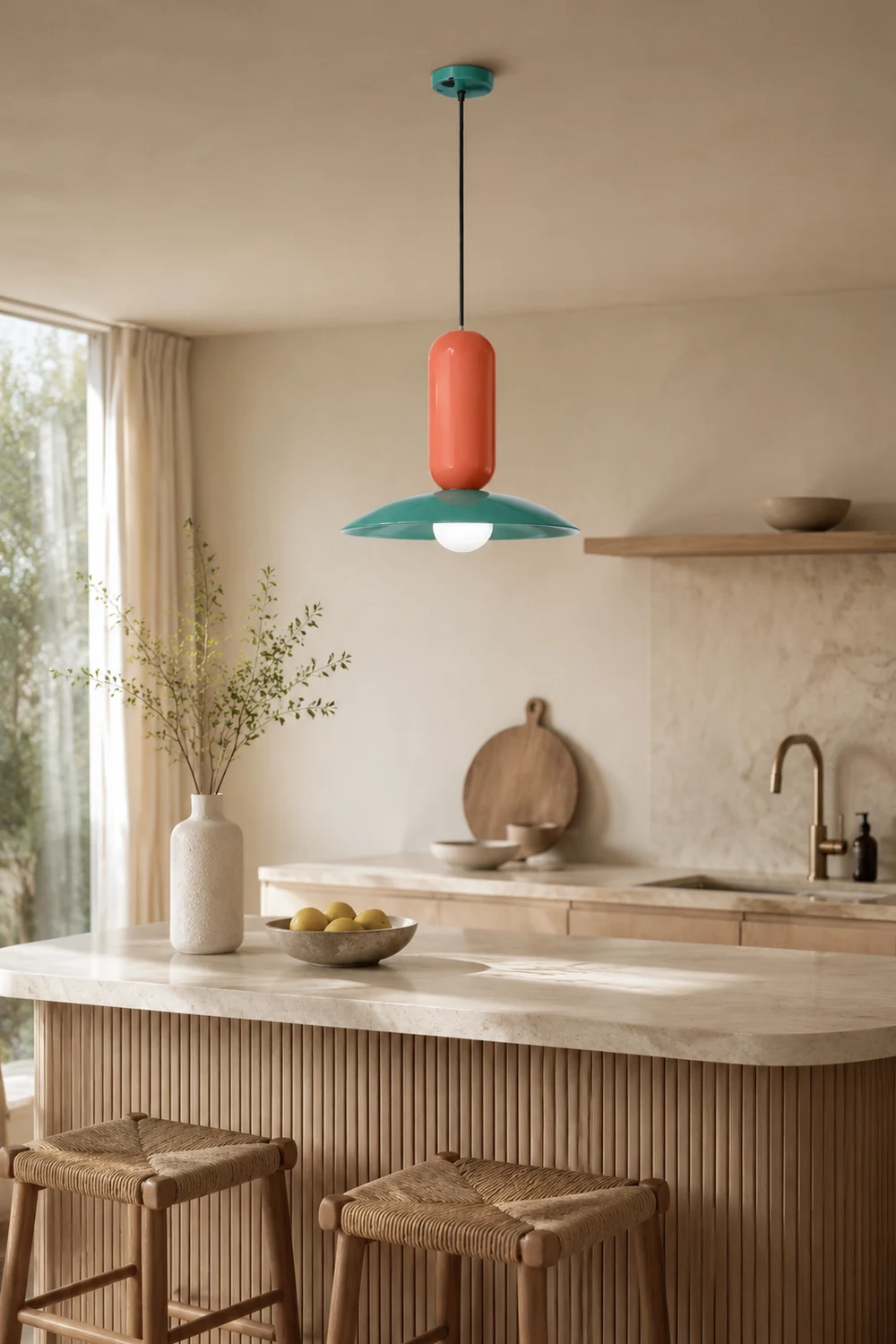 Morandi Bunte Pendelleuchte, 3 Farben, ∅30/40CM - Lumpaz