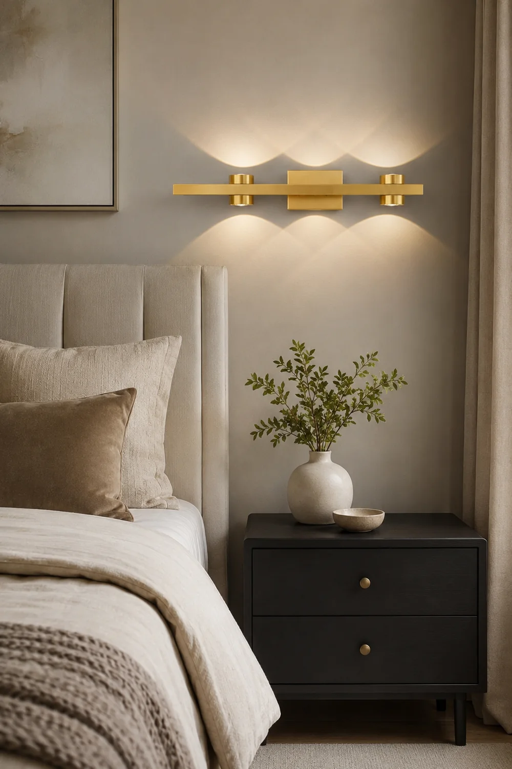 Freja Wandlampe Spiegelfront 2 Farbe & Stil, 2/3/4/6/8 Kopf - Lumpaz