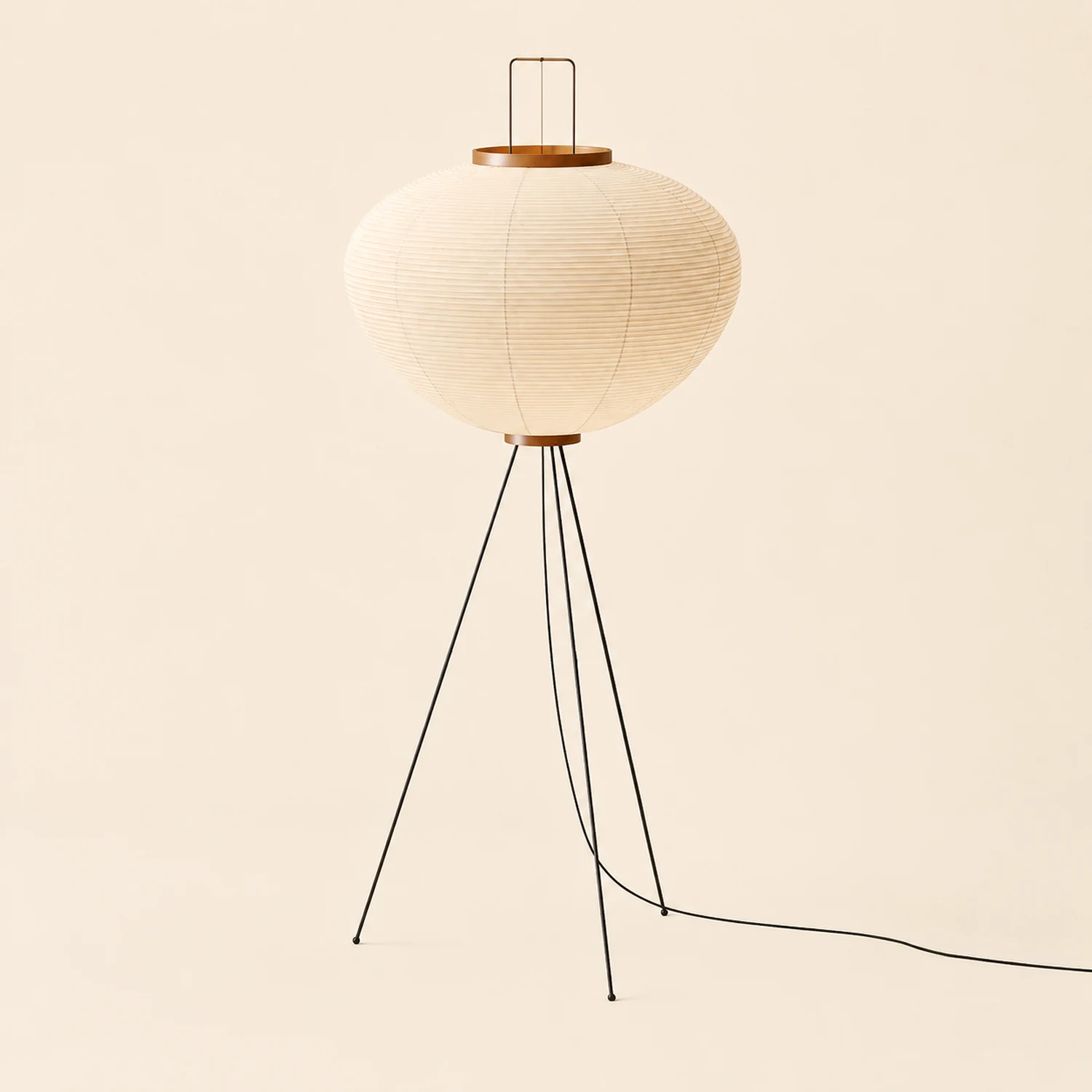 Renée Minimalistische Stehleuchte, Kunstpapier & Metall - Lumpaz